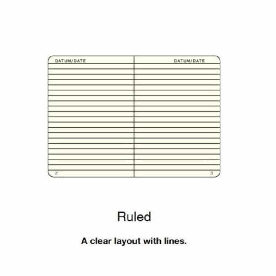 Leuchtturm1917 Medium A5 hardcover notebook with 251 ruled, numbered pages, ideal for journaling or note-taking