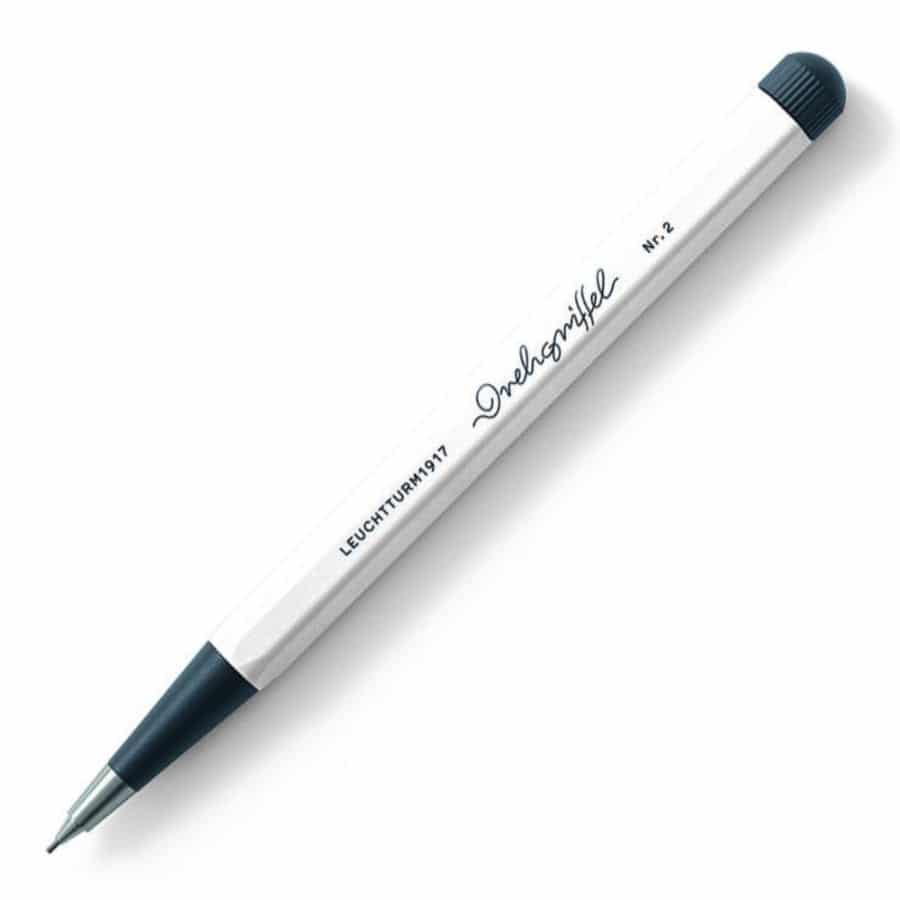 Leuchtturm1917 mechanical pencil with Nr. 2 lead, sleek black design and ergonomic grip for precise writing and drawing.