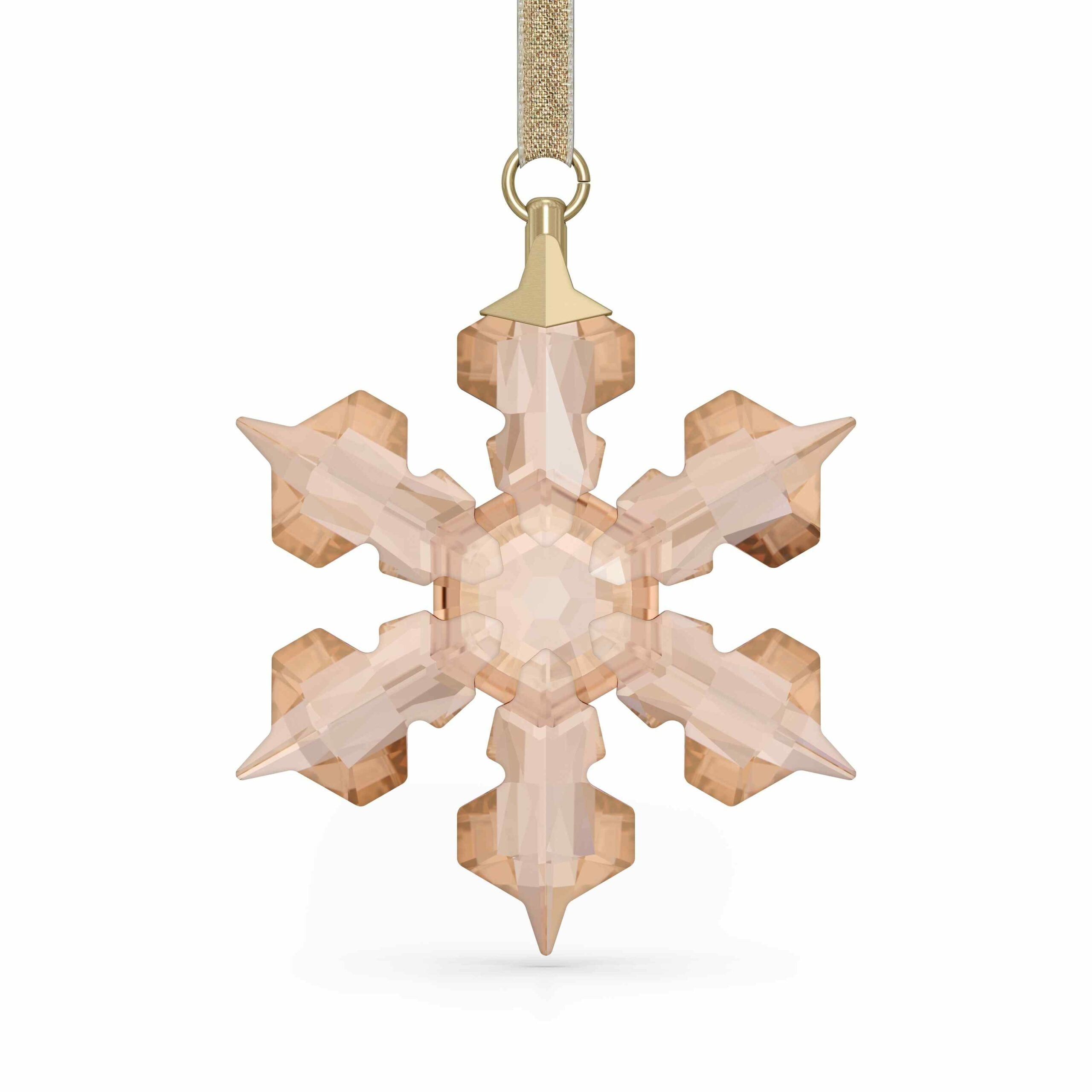 Swarovski Festive S ornament featuring sparkling crystal details and a delicate festive design.