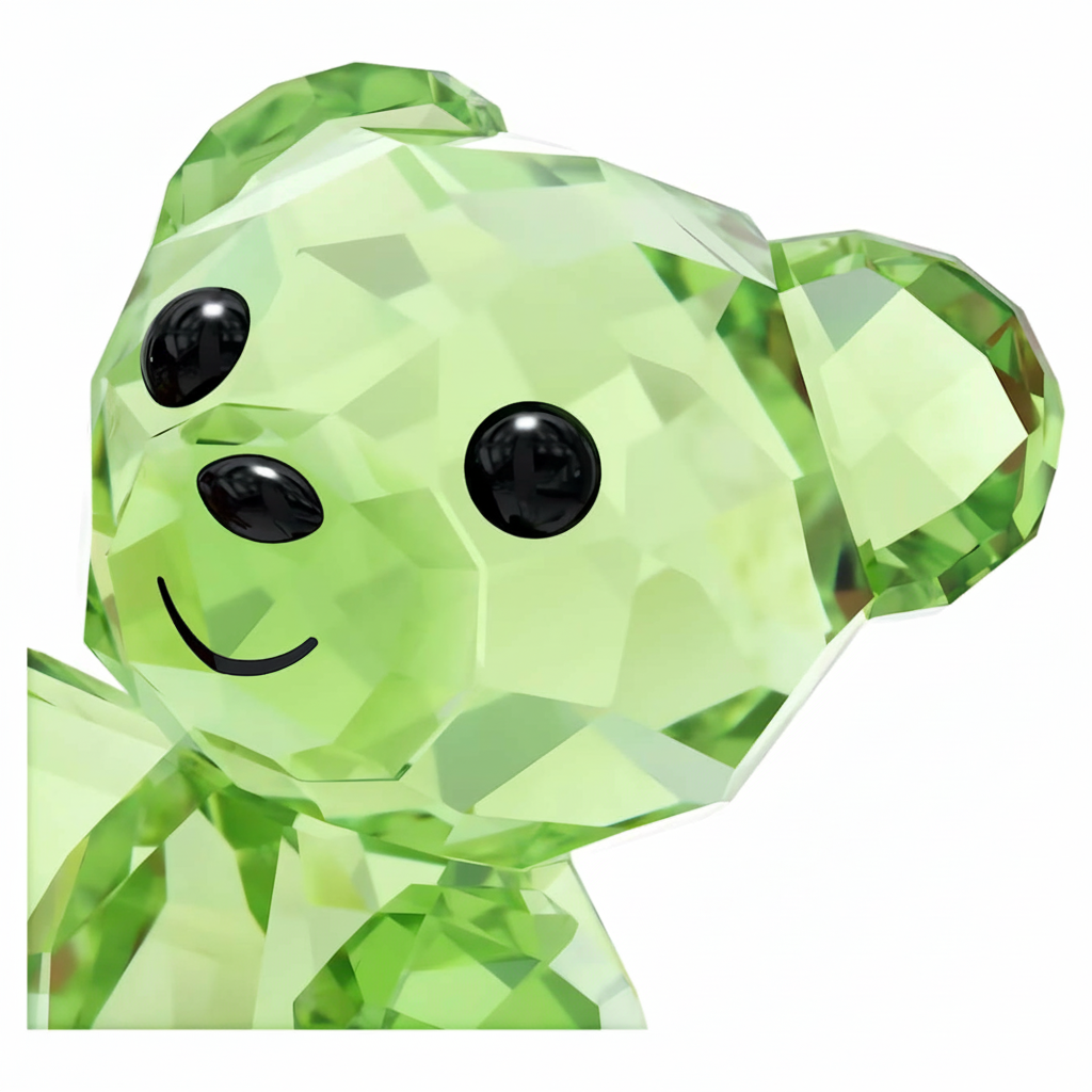 Swarovski Kris Bear Birthday Bears figurine with sparkling crystal finish, detailed bear design, and birthday-themed accessories.