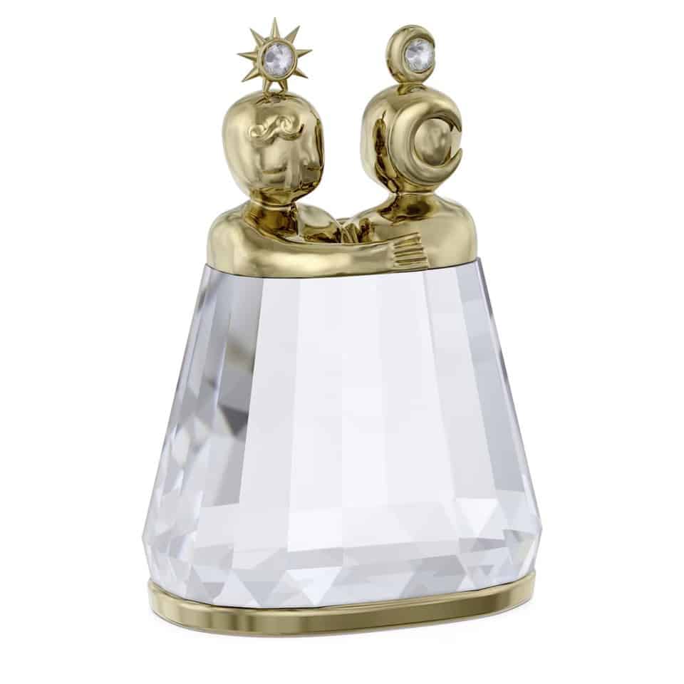 Swarovski Zodiac Gemini figurine featuring a sparkling crystal design representing the Gemini zodiac sign.