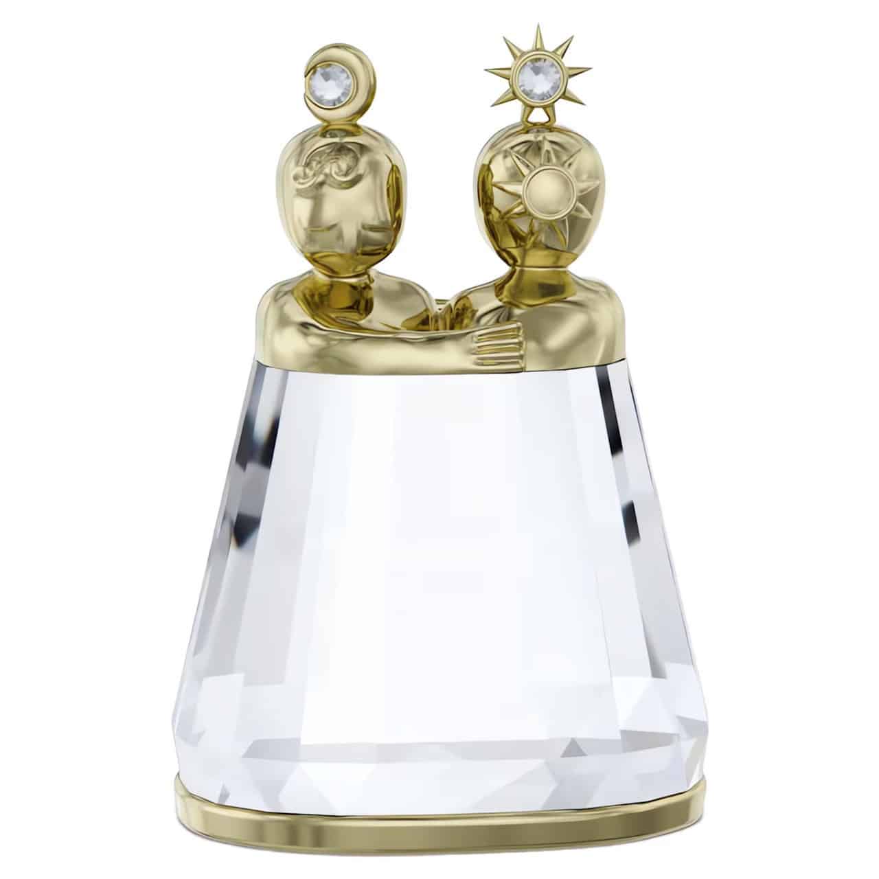 Swarovski Zodiac Gemini figurine featuring a sparkling crystal design with detailed Gemini symbol and decorative accents.