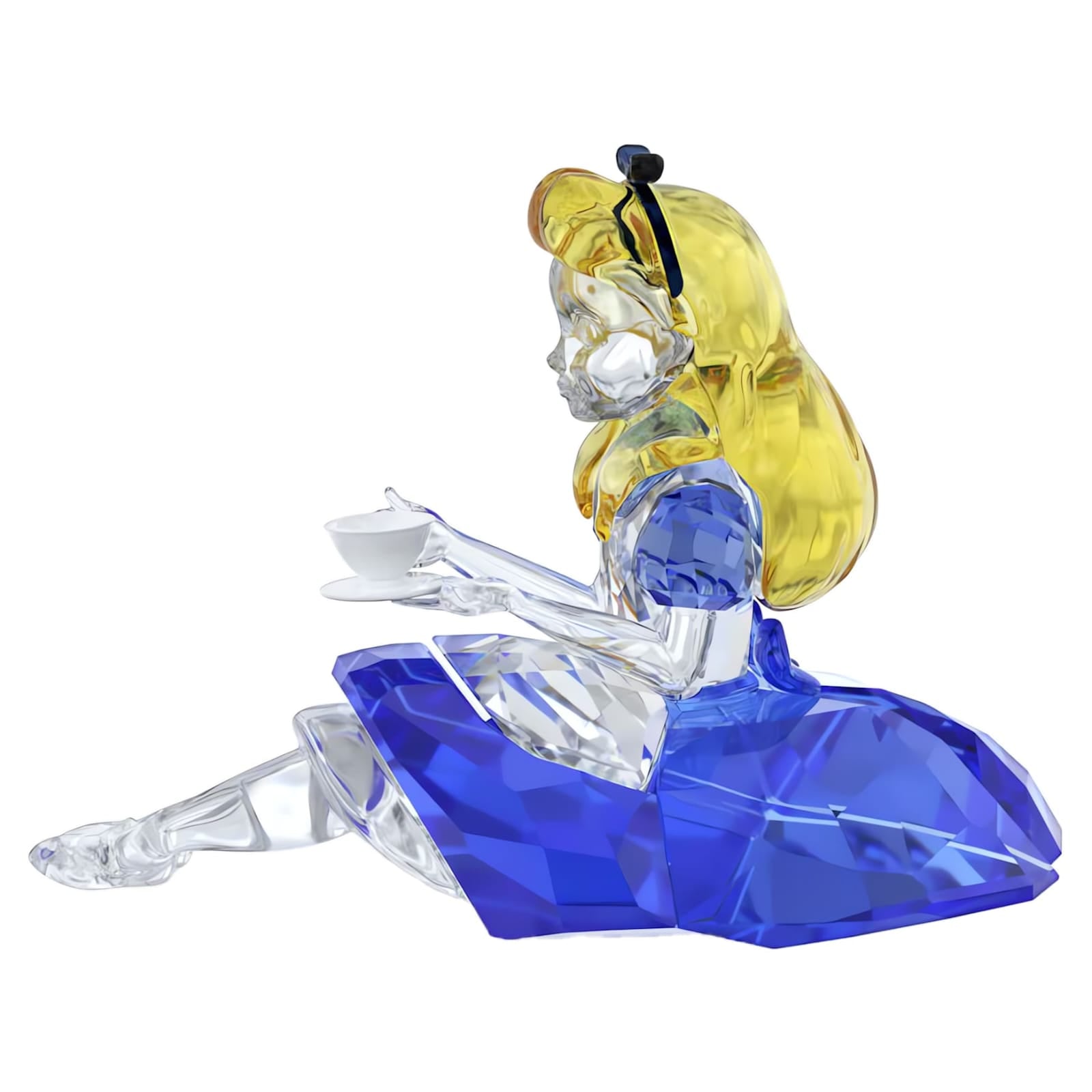 Swarovski Alice in Wonderland Alice figurine with sparkling crystal details and intricate design, showcasing the collectible character.