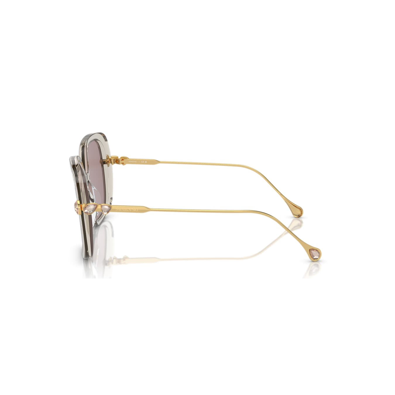 Swarovski Mesera SK6011EL purple sunglasses with stylish frame and tinted lenses, featuring Swarovski crystal accents.