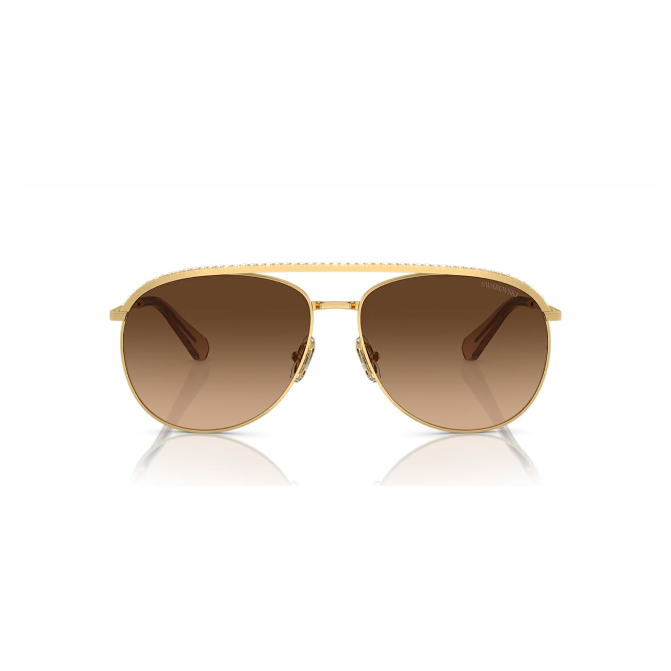 Swarovski Orbita SK7005EL brown sunglasses with stylish frames and tinted lenses, showcasing elegant design and brand logo.