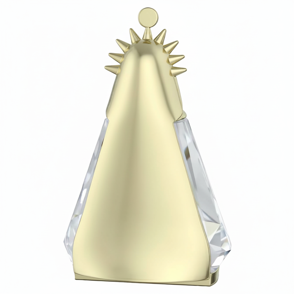 Swarovski Zodiac Virgo figurine with clear crystal and intricate detailing representing the Virgo zodiac sign.