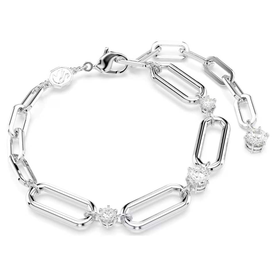 Swarovski Constella bracelet in white with rhodium plating, featuring sparkling crystal details and elegant design.