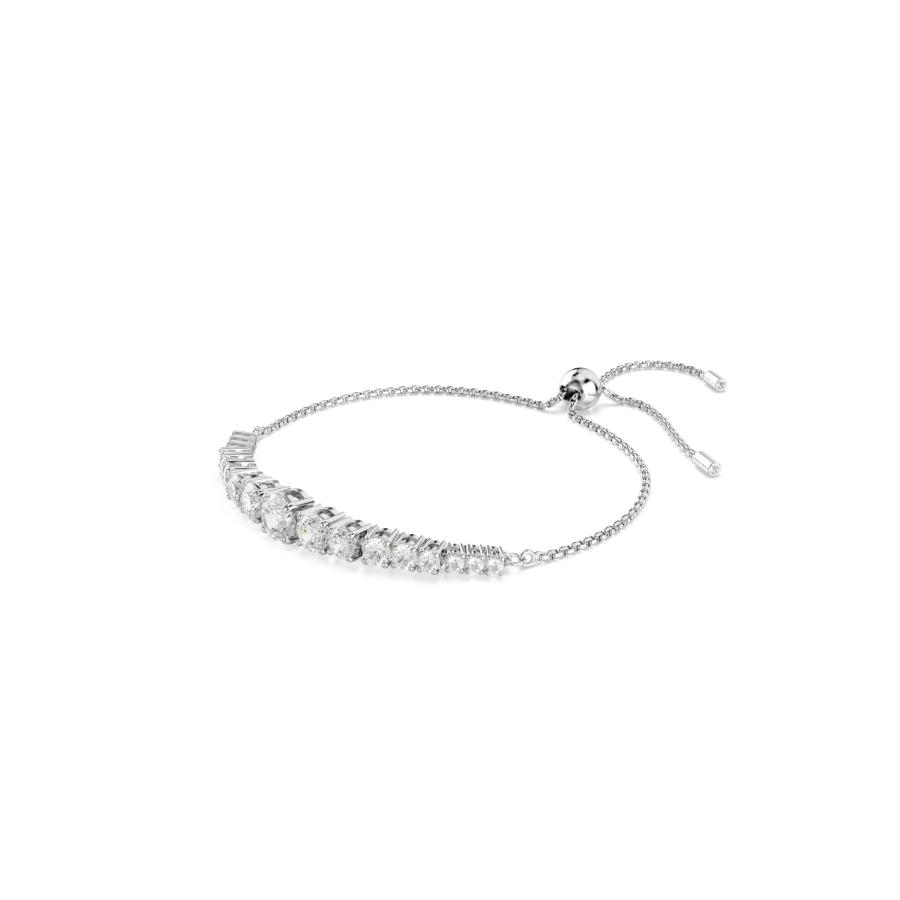 Swarovski Matrix bracelet featuring sparkling crystal beads and a sleek silver-tone clasp, stylish jewelry accessory.