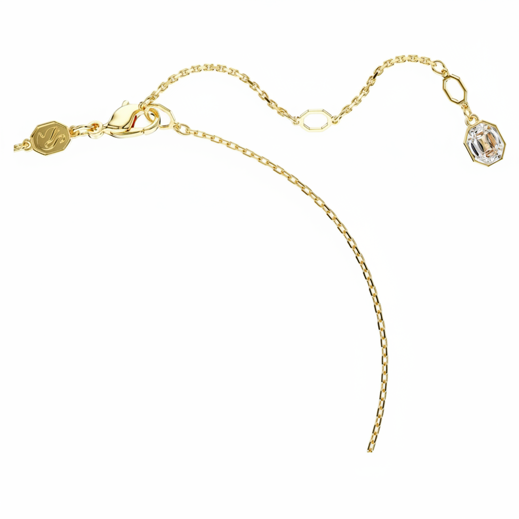 Swarovski Symbolica Evil Eye pendant in blue with gold-tone plating, featuring intricate Swarovski crystal detailing.