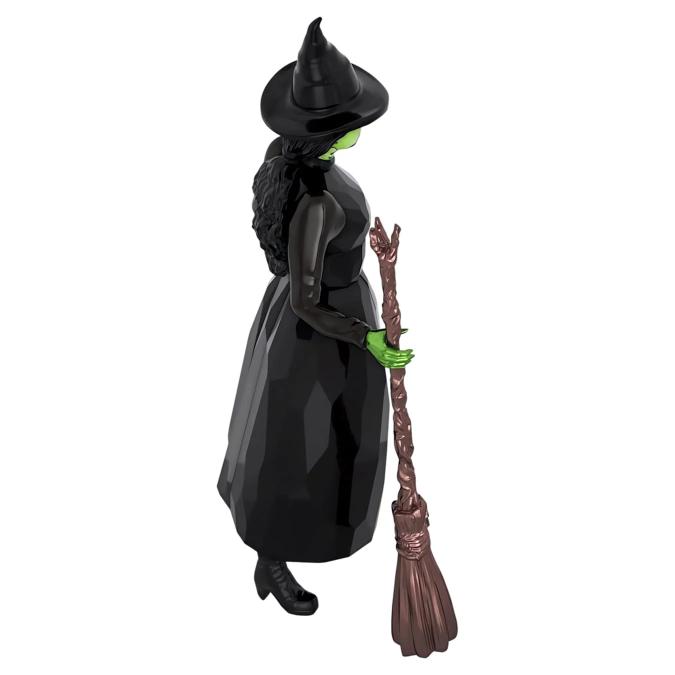Swarovski Wicked Elphaba Thropp figurine with sparkling green and black crystal details, capturing the character's magical appearance.