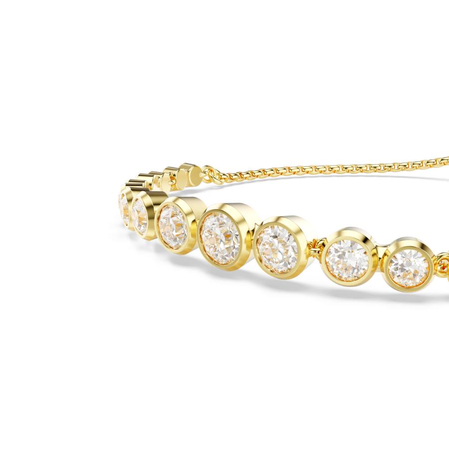 Swarovski Imber tennis bracelet featuring sparkling crystal stones set in a sleek silver-tone metal design