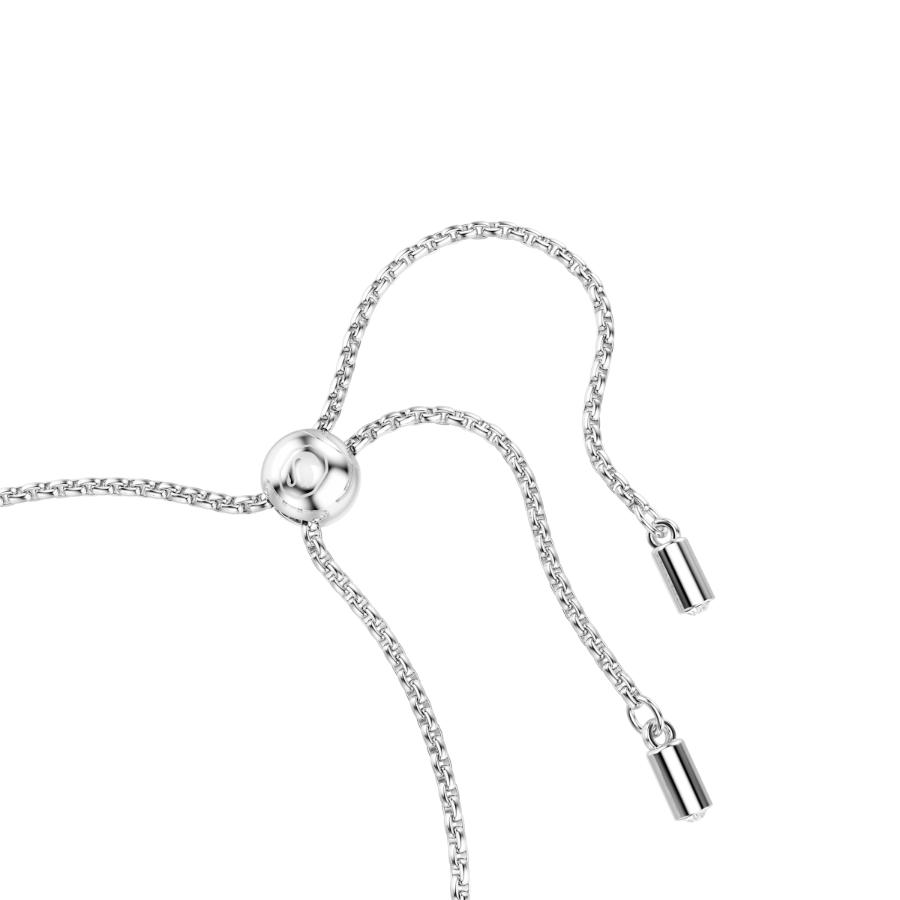 Swarovski Imber tennis bracelet featuring sparkling crystal stones set in a sleek silver-tone metal design.