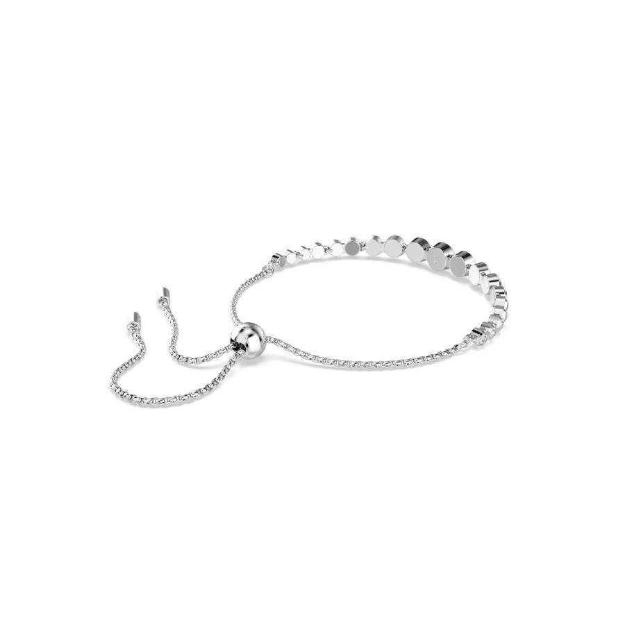 Swarovski Imber Tennis Bracelet featuring sparkling clear crystals set in a sleek silver-tone design.