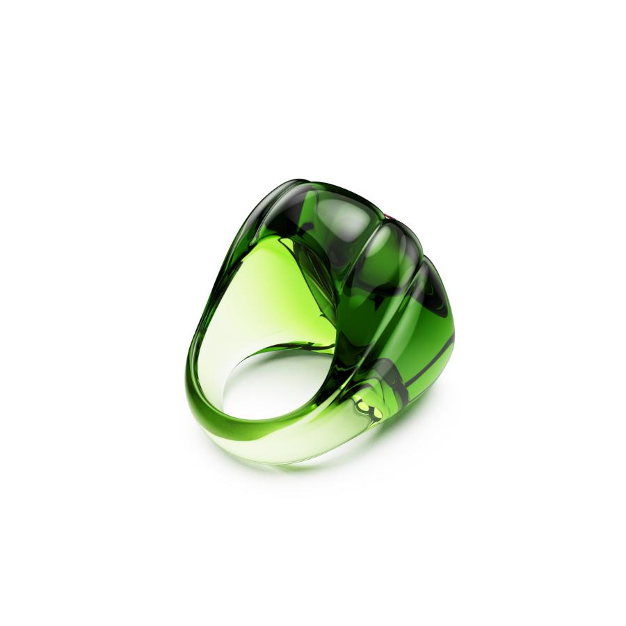 Swarovski Dulcis cocktail ring with cushion-cut multicolored crystals and pavé setting, elegant jewelry accessory.