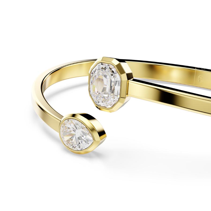 Swarovski Imber Bangle with sparkling crystal accents and silver-tone finish, stylish jewelry accessory.