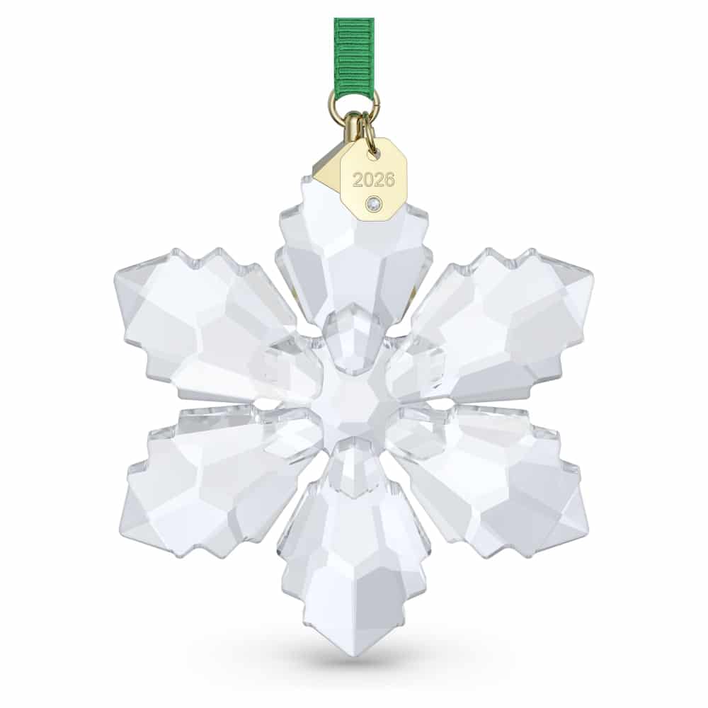 Swarovski Annual Edition 2026 ornament featuring intricate crystal design and festive holiday decoration.