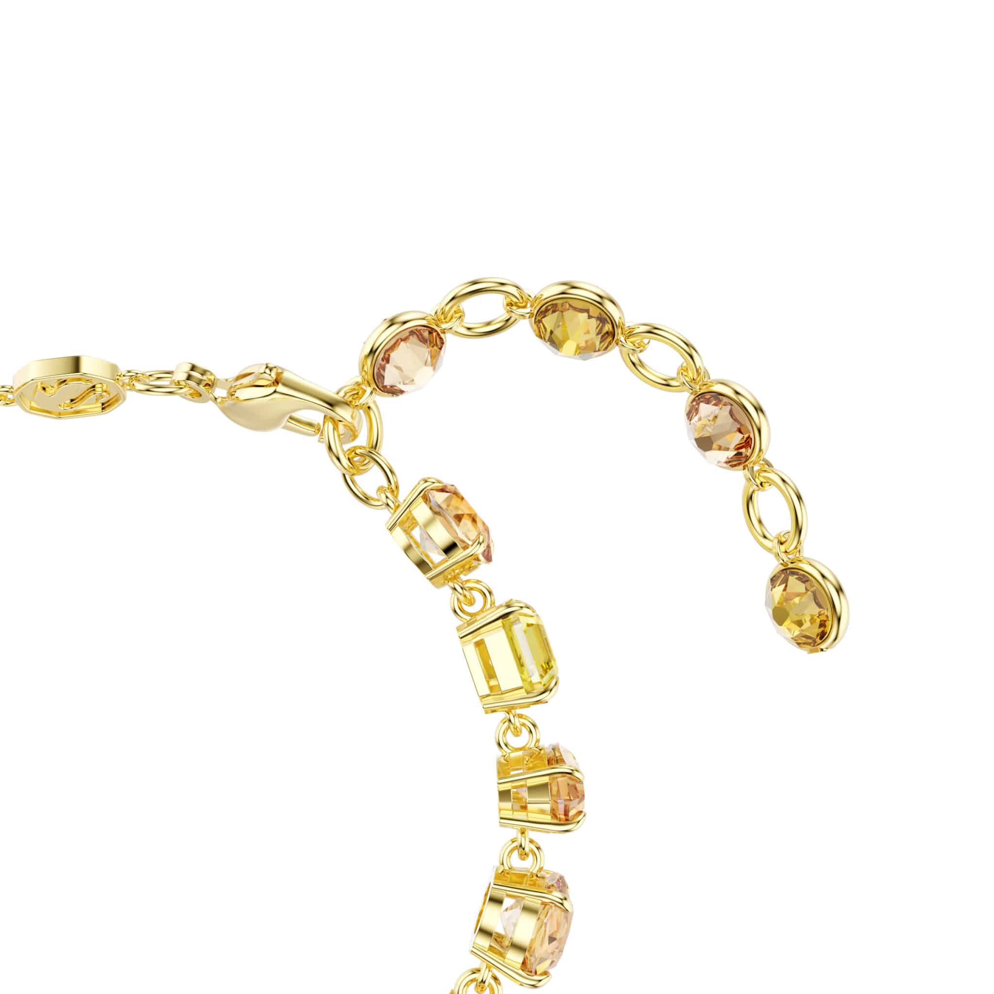 Swarovski Gema bracelet featuring sparkling crystal beads and a sleek silver-tone clasp, designed for elegant wristwear.