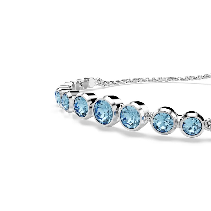 Swarovski Imber tennis bracelet with sparkling crystal stones and silver-tone setting, elegant jewelry for special occasions