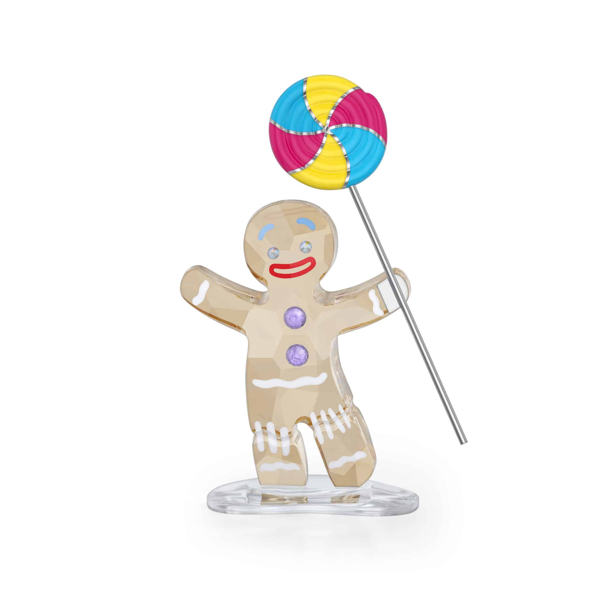 Swarovski Shrek Gingy figurine with crystal details, featuring Gingy from Shrek in a sparkling, decorative style.