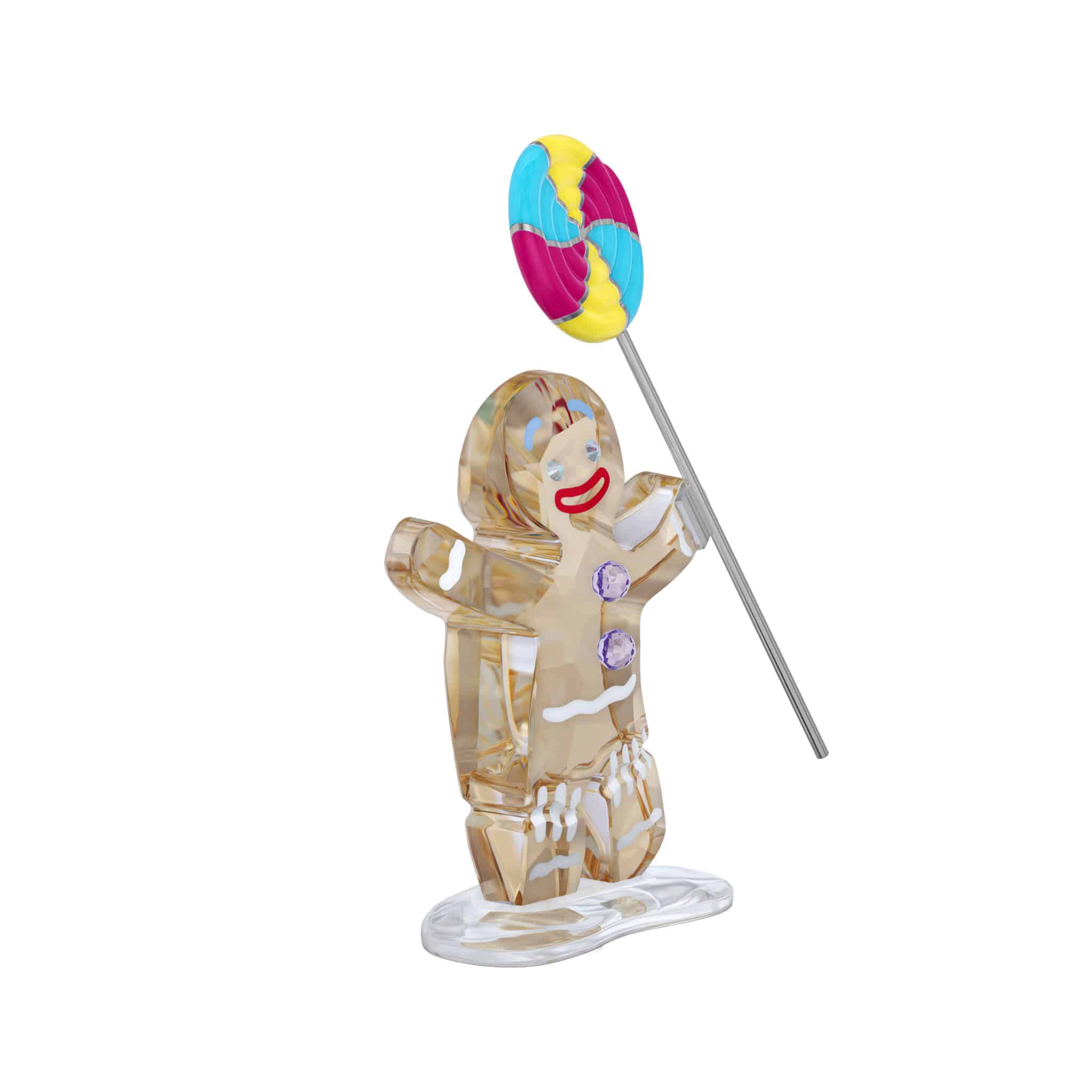 Swarovski Shrek Gingy figurine with sparkling crystal details, showcasing a whimsical character from the Shrek movie series.