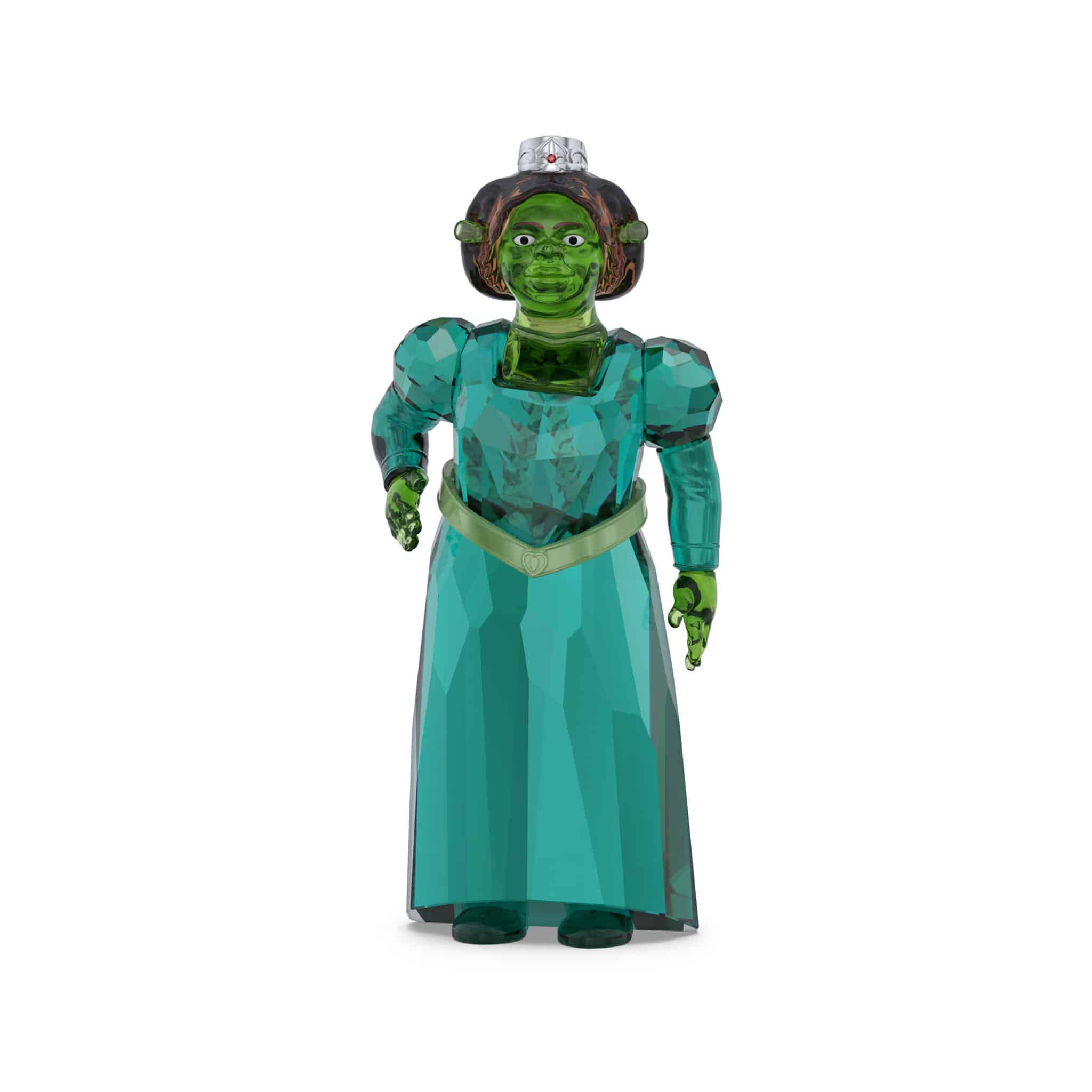 Swarovski Shrek Fiona figurine with sparkling crystal details, showcasing a detailed depiction of Fiona from the Shrek movie series.