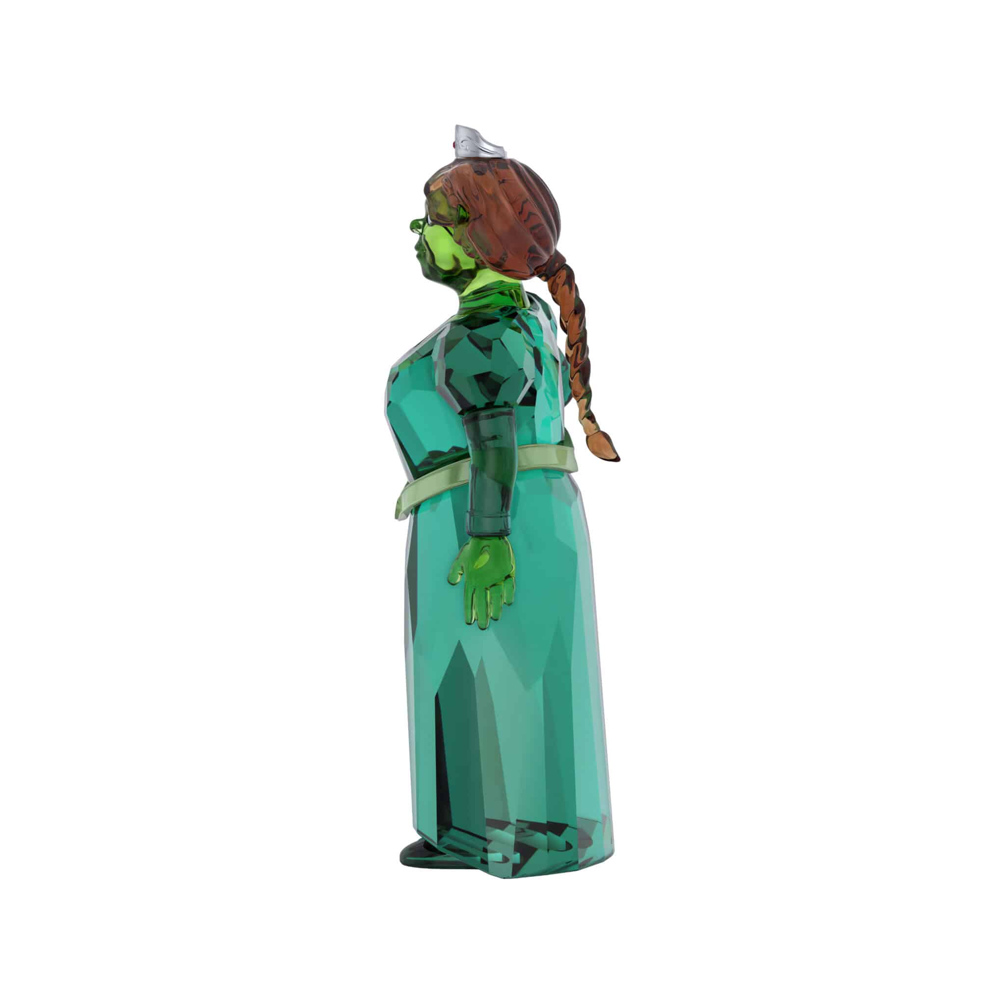Swarovski Shrek Fiona figurine with sparkling crystal details, showcasing Fiona in a charming, detailed design with vibrant colors.