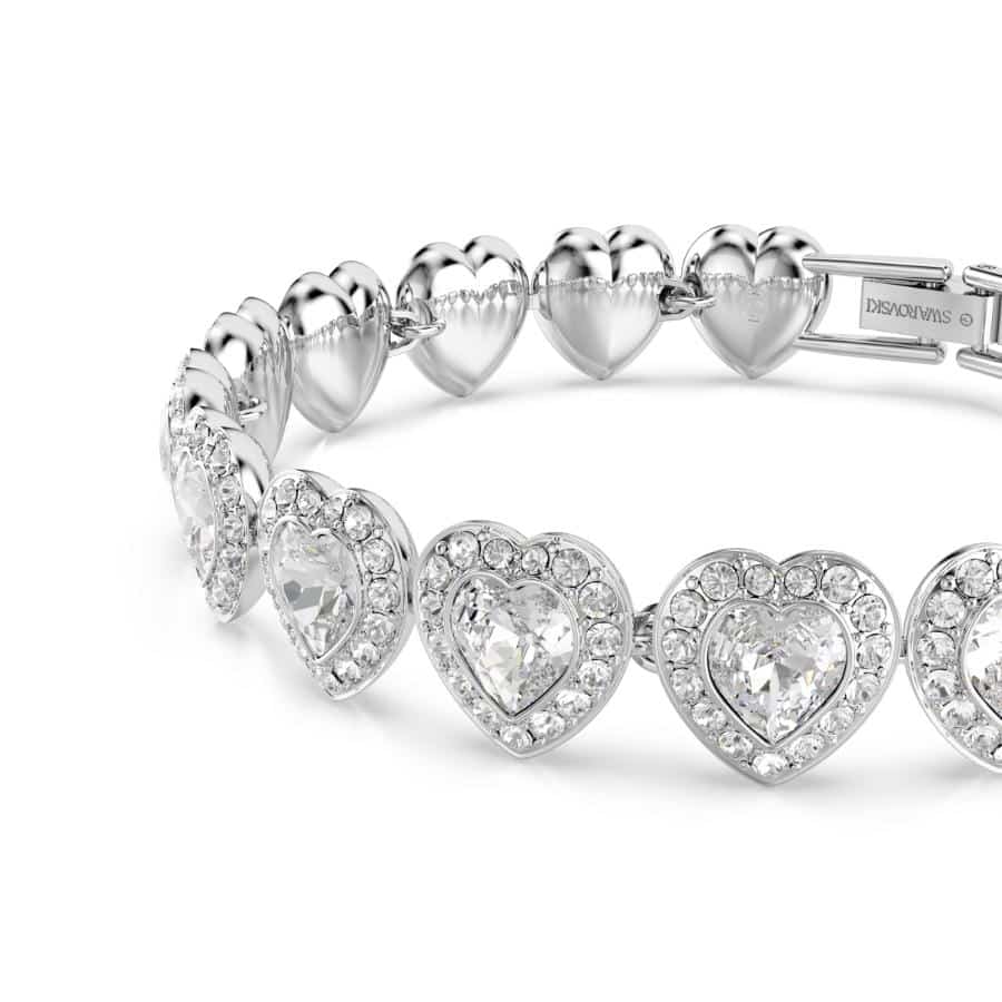 Swarovski Ariana Grande x Tennis Bracelet with sparkling crystals and elegant design, showcasing a luxurious jewelry piece.