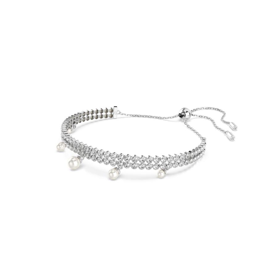 Swarovski Ariana Grande collaboration bracelet with sparkling crystals and delicate chain design, featuring Ariana Grande-themed accents.