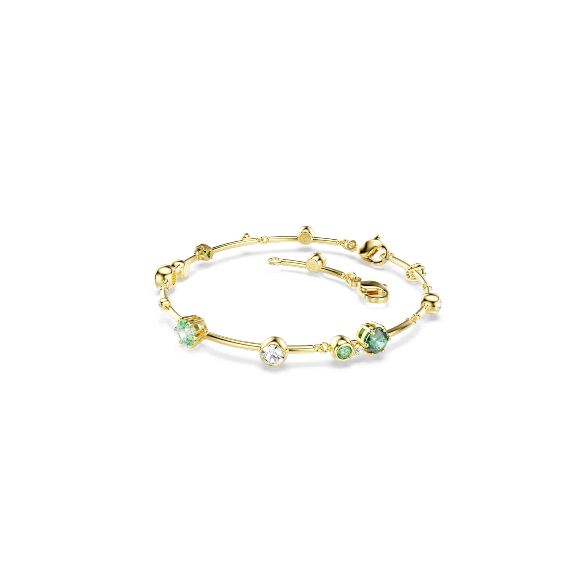 Swarovski Constella bracelet with sparkling crystal accents and silver-toned chain, elegant jewelry accessory.