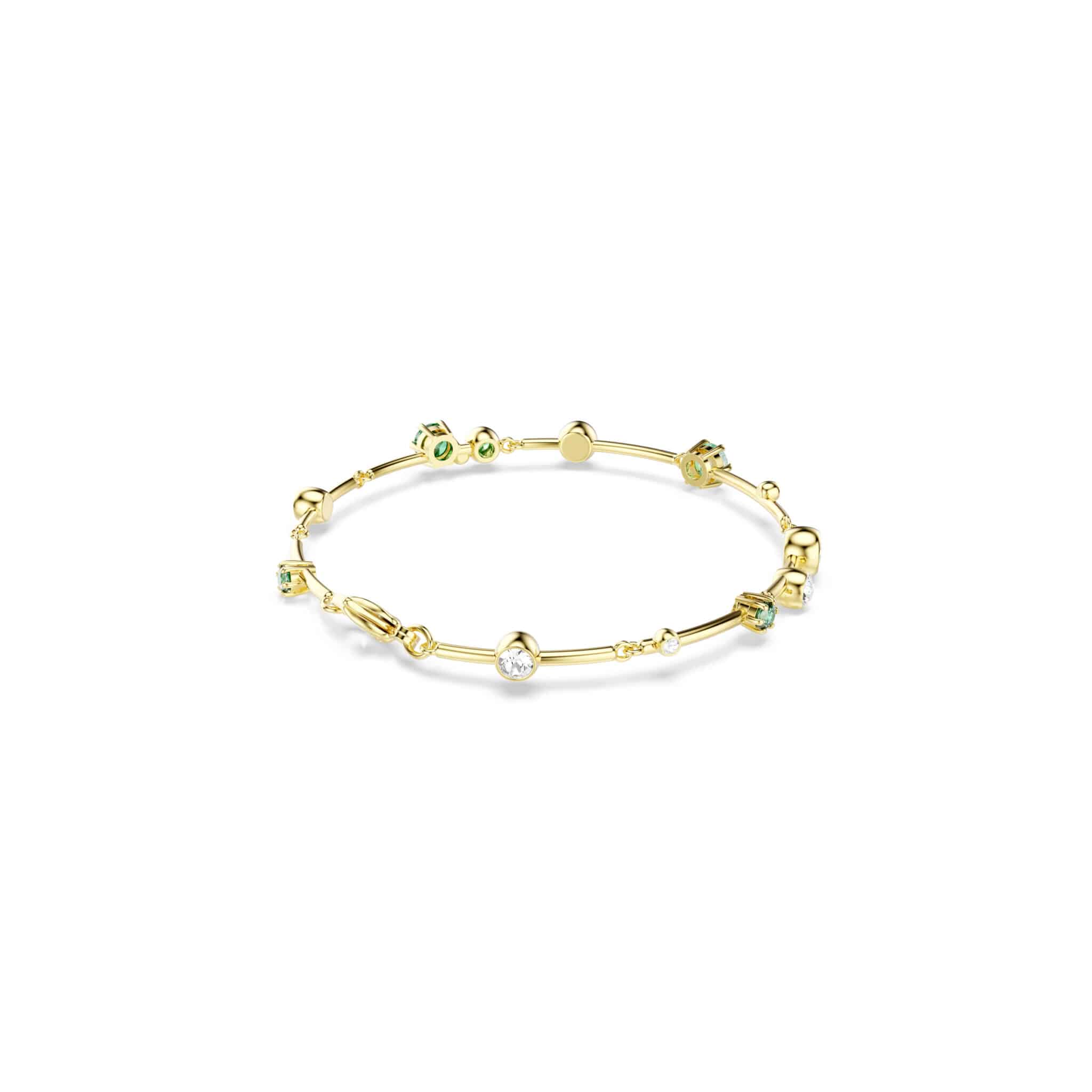 Swarovski Constella bracelet featuring sparkling crystal beads and a sleek silver-tone clasp, elegant jewelry accessory.