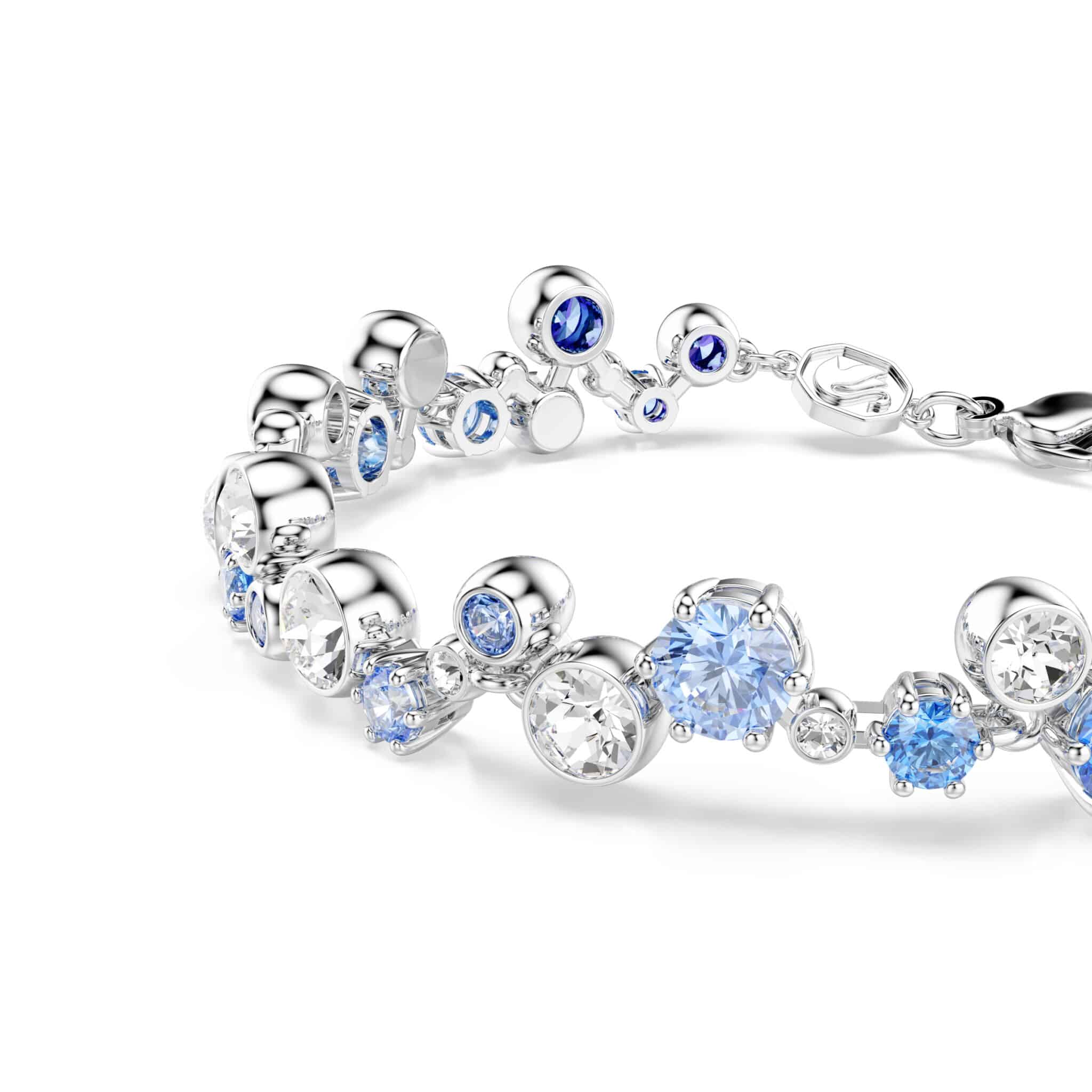 Swarovski Constella bracelet featuring sparkling crystal beads and a sleek silver-tone clasp, elegant jewelry accessory.