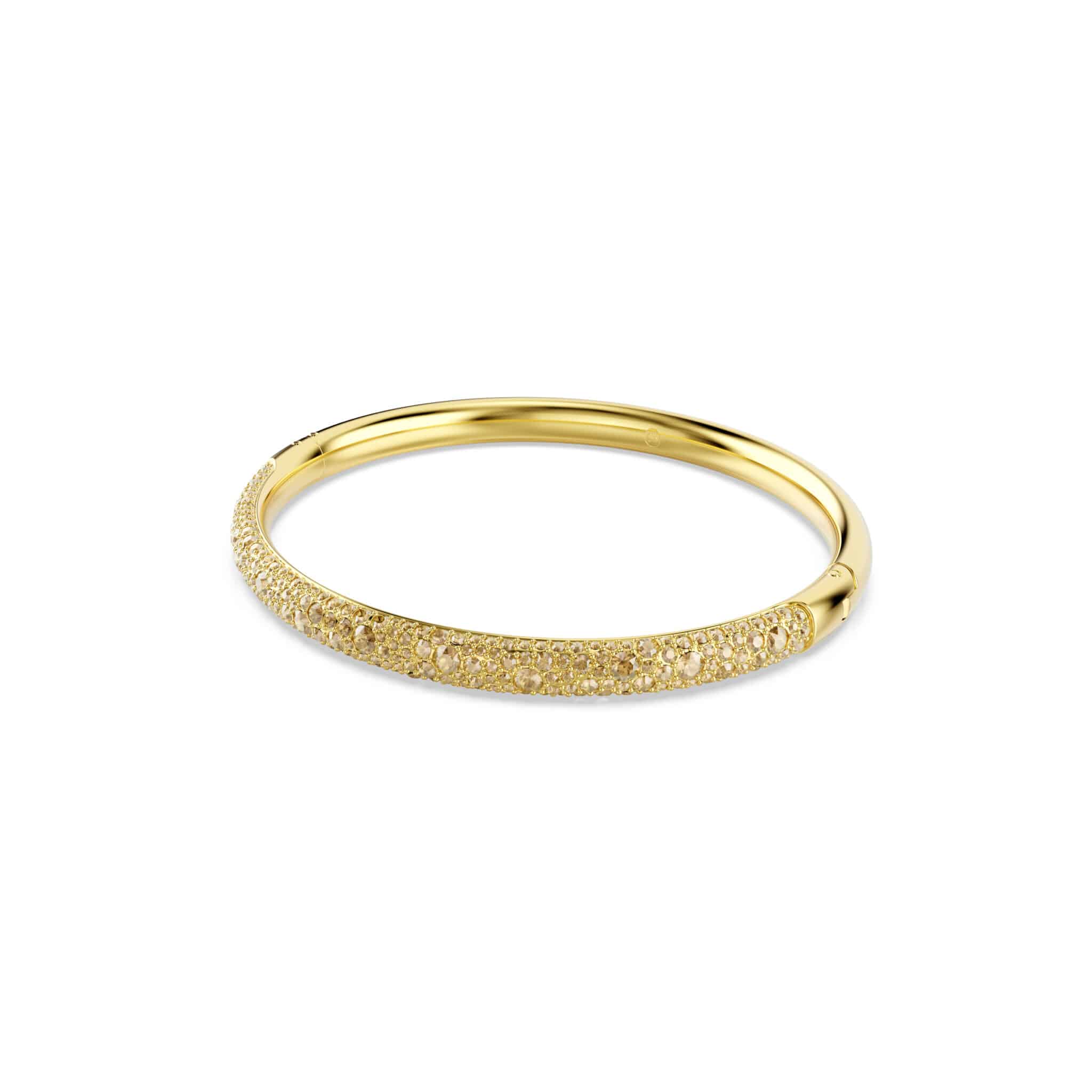 Swarovski Sublima bangle featuring sparkling crystal embellishments and sleek silver-tone design.