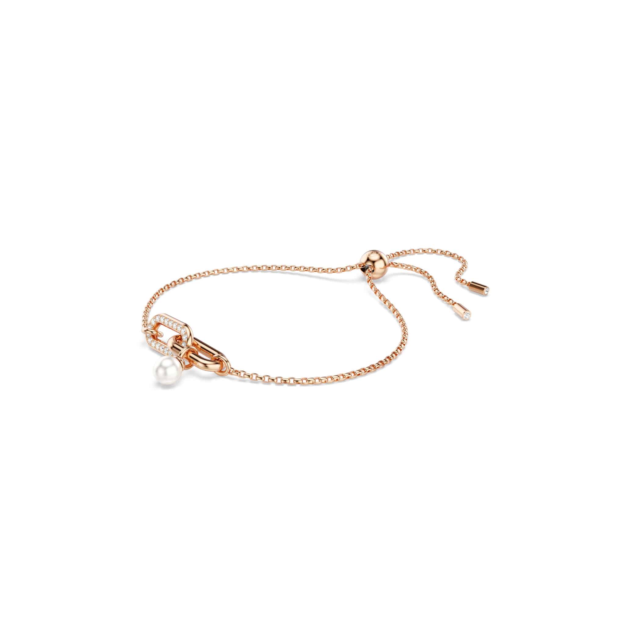 Swarovski Constella bracelet featuring sparkling crystal accents and silver-tone chain design.