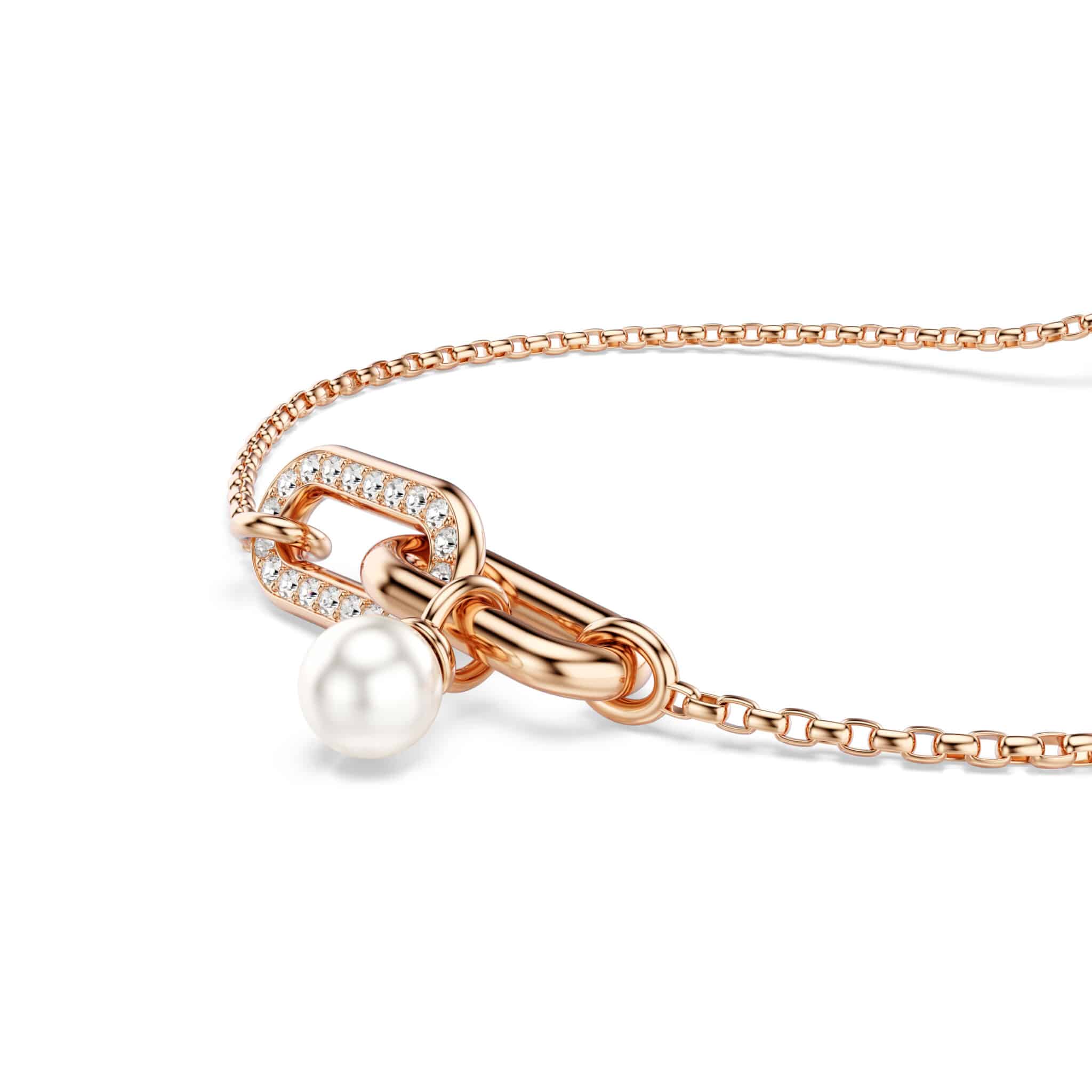 Swarovski Constella bracelet featuring sparkling crystal beads and silver-tone accents on a delicate chain.