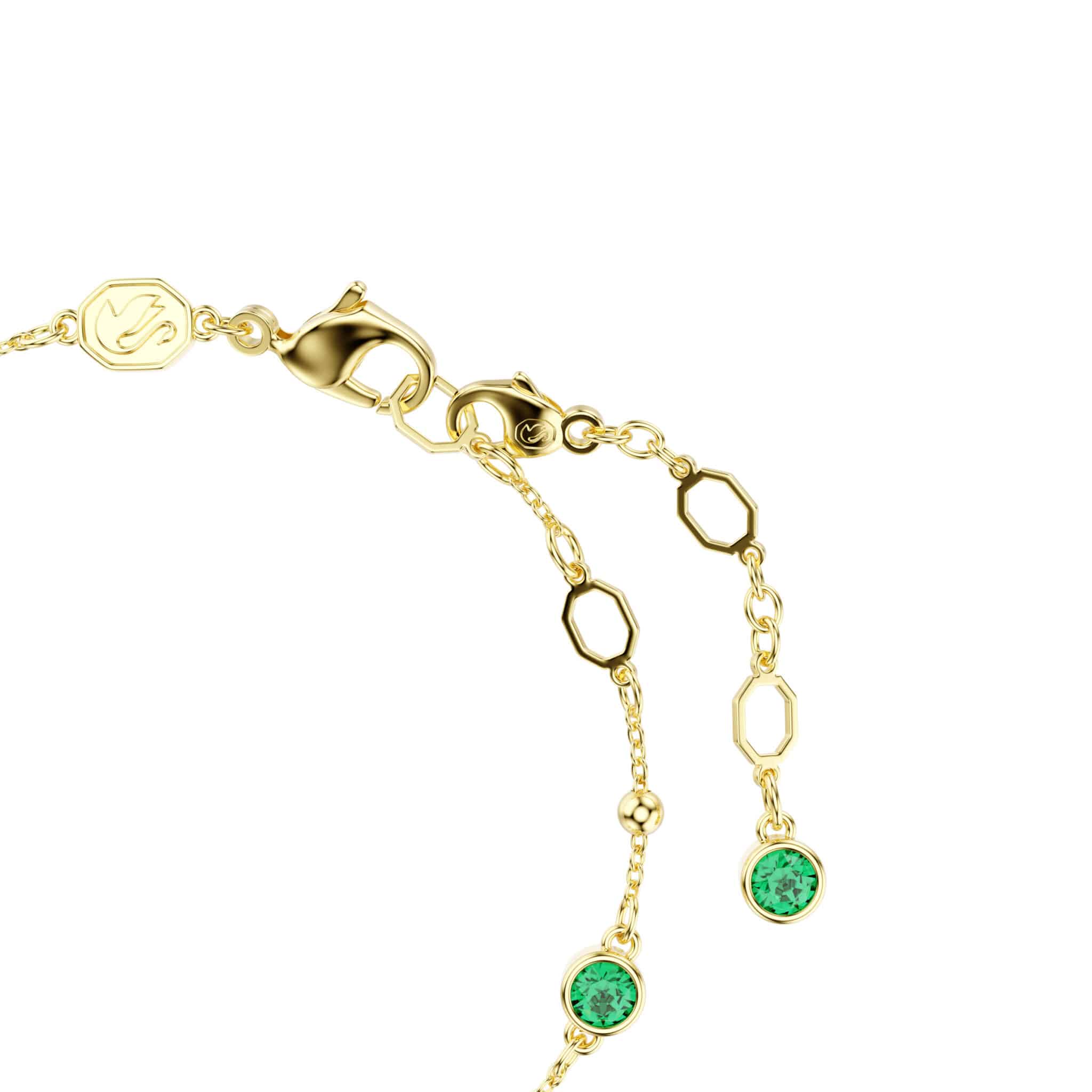 Swarovski Imber bracelet with sparkling crystal embellishments and silver-tone design on a white background