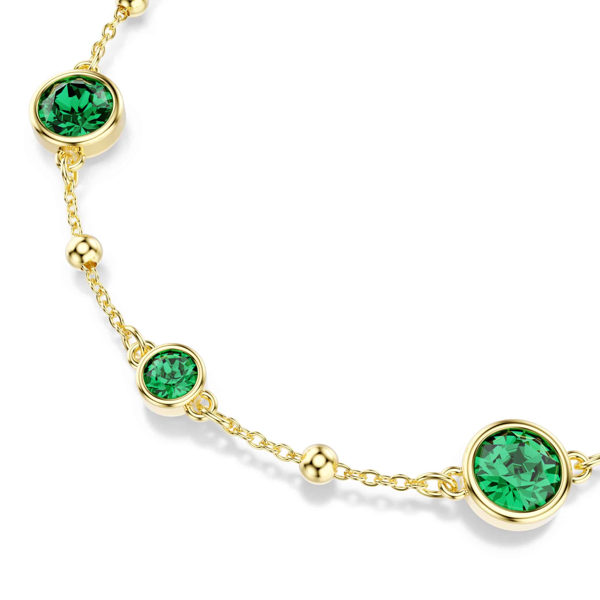 Swarovski Imber bracelet featuring sparkling crystal accents and a sleek silver-tone design on a white background