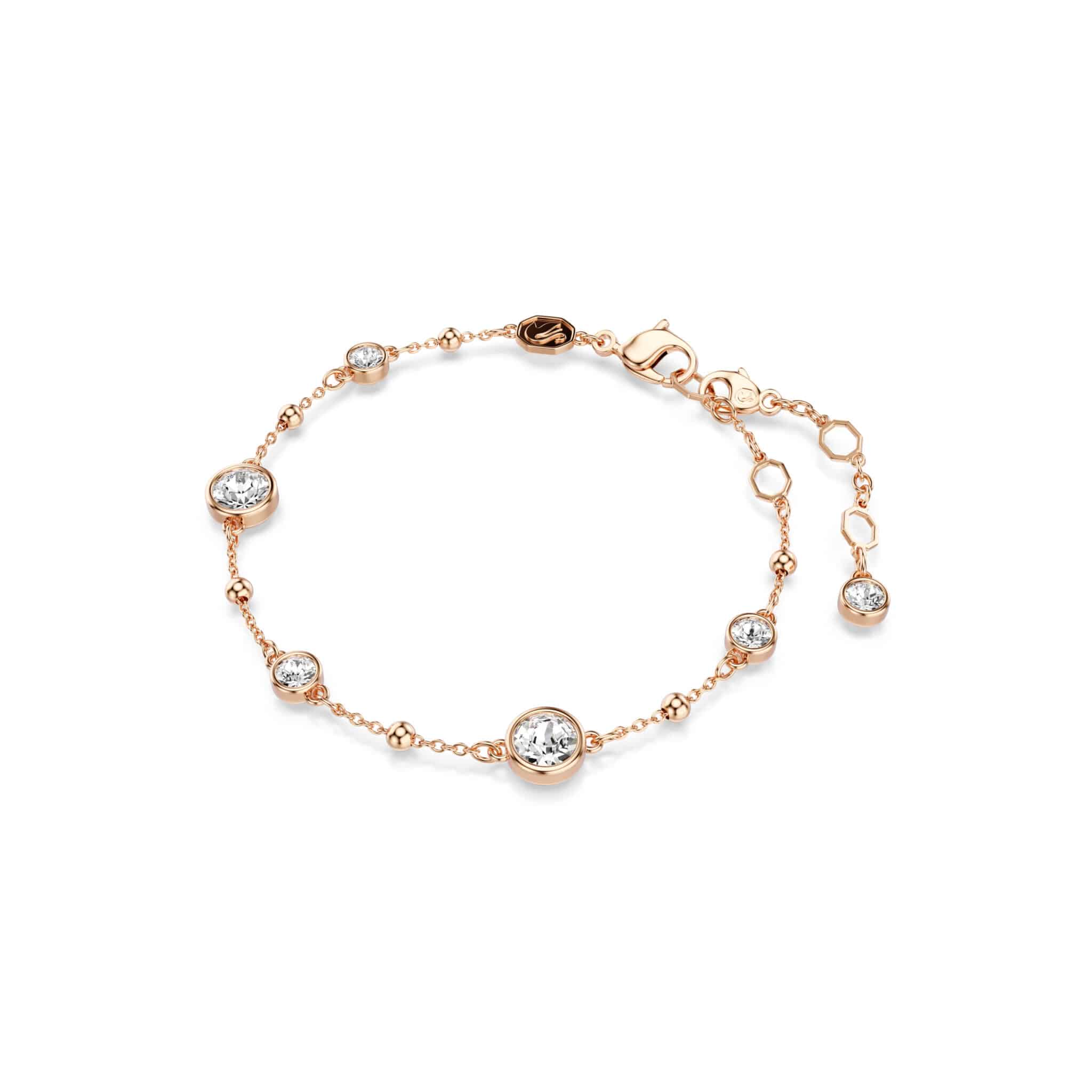 Swarovski Imber bracelet featuring sparkling crystal beads and a sleek silver-tone clasp, elegant jewelry accessory.