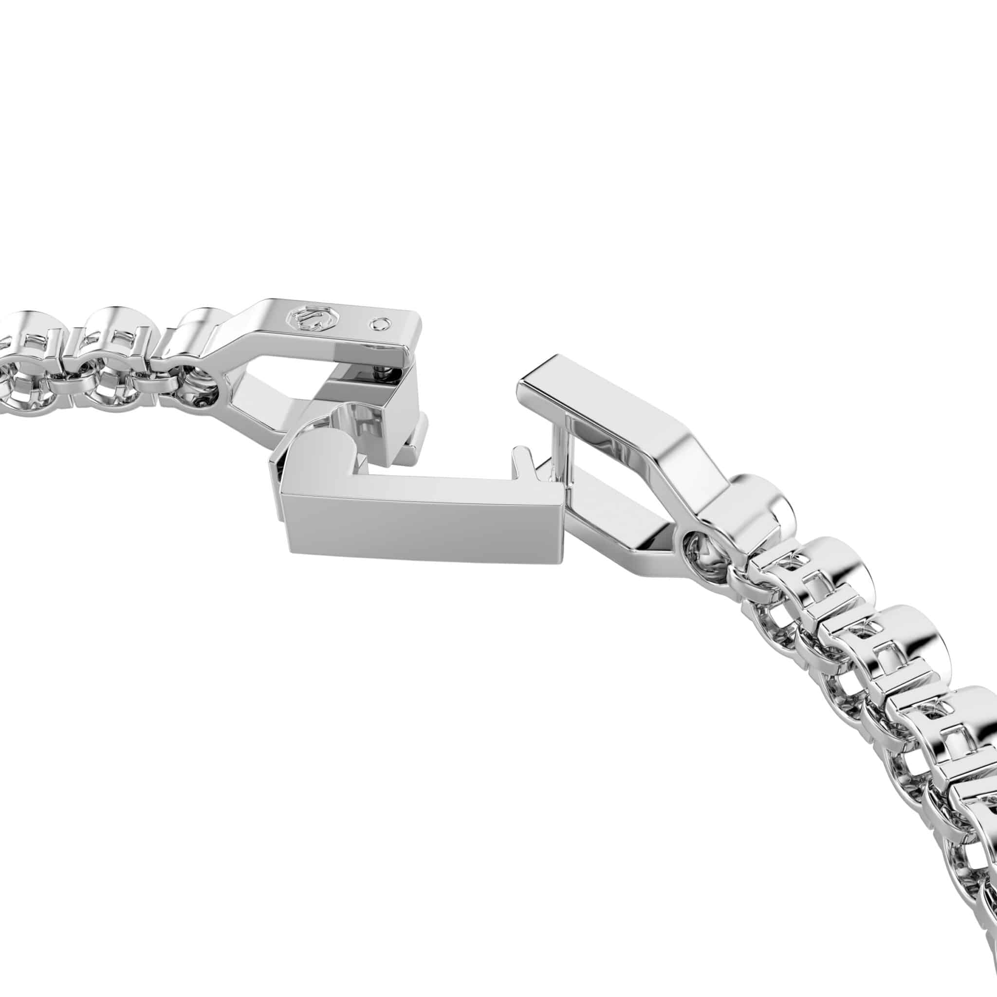 Swarovski Imber Emily tennis bracelet with round cut crystals, elegant jewelry piece showcasing sparkling stone design.