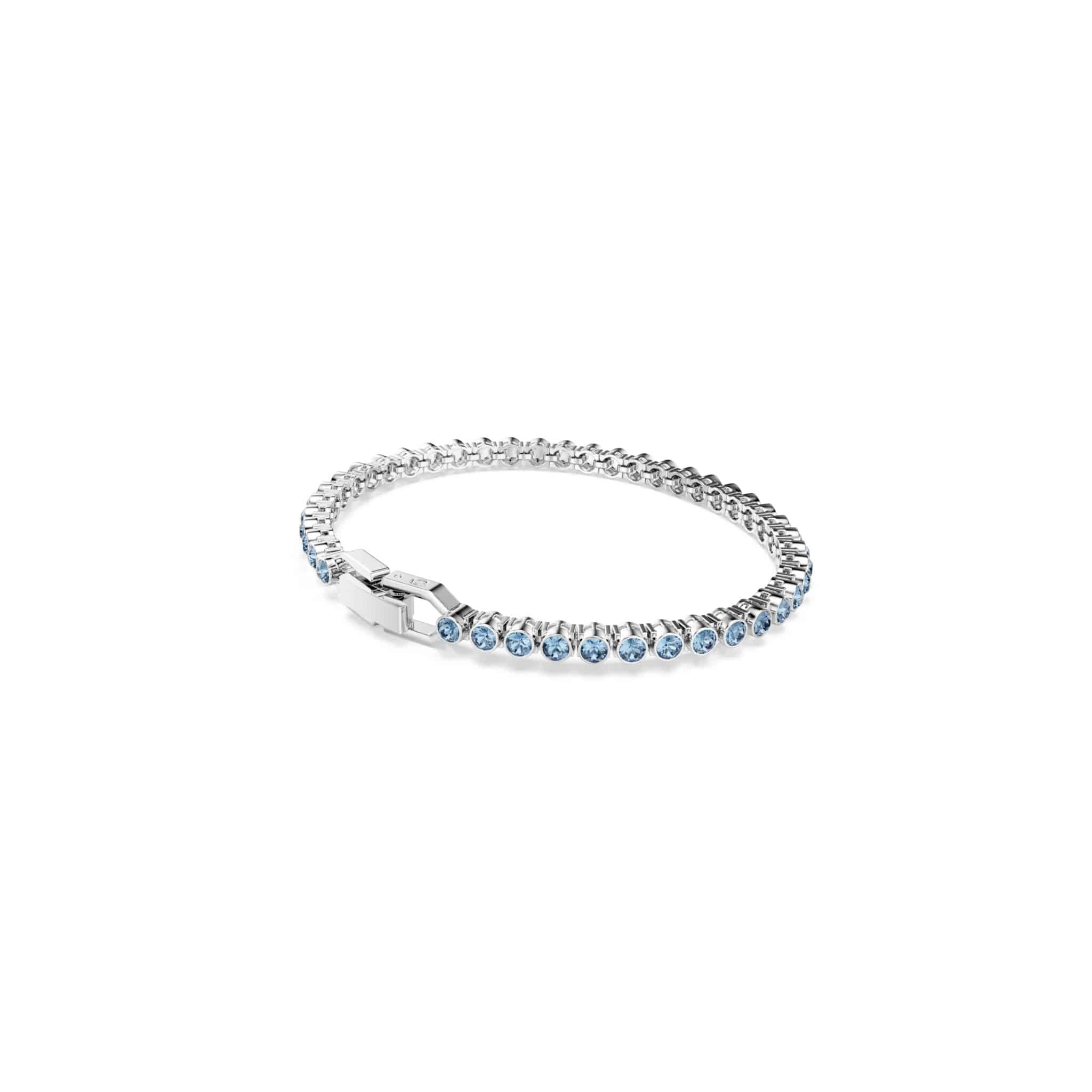 Swarovski Imber bracelet featuring sparkling crystal stones and a sleek silver-tone design on a delicate chain.