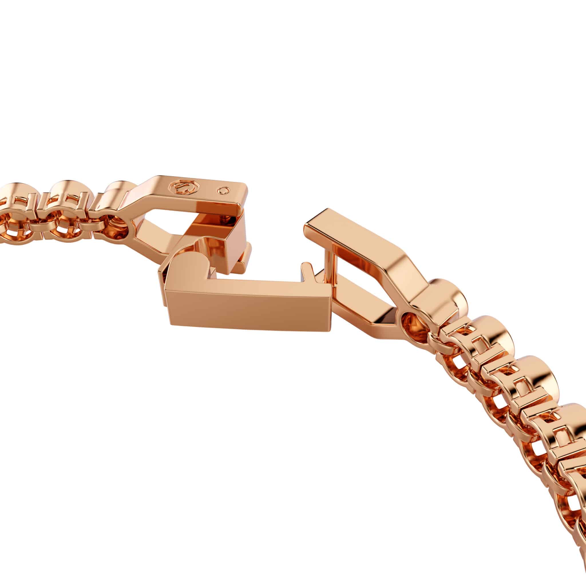 Swarovski Imber Emily tennis bracelet with round cut crystals, elegant jewelry accessory on a white background.