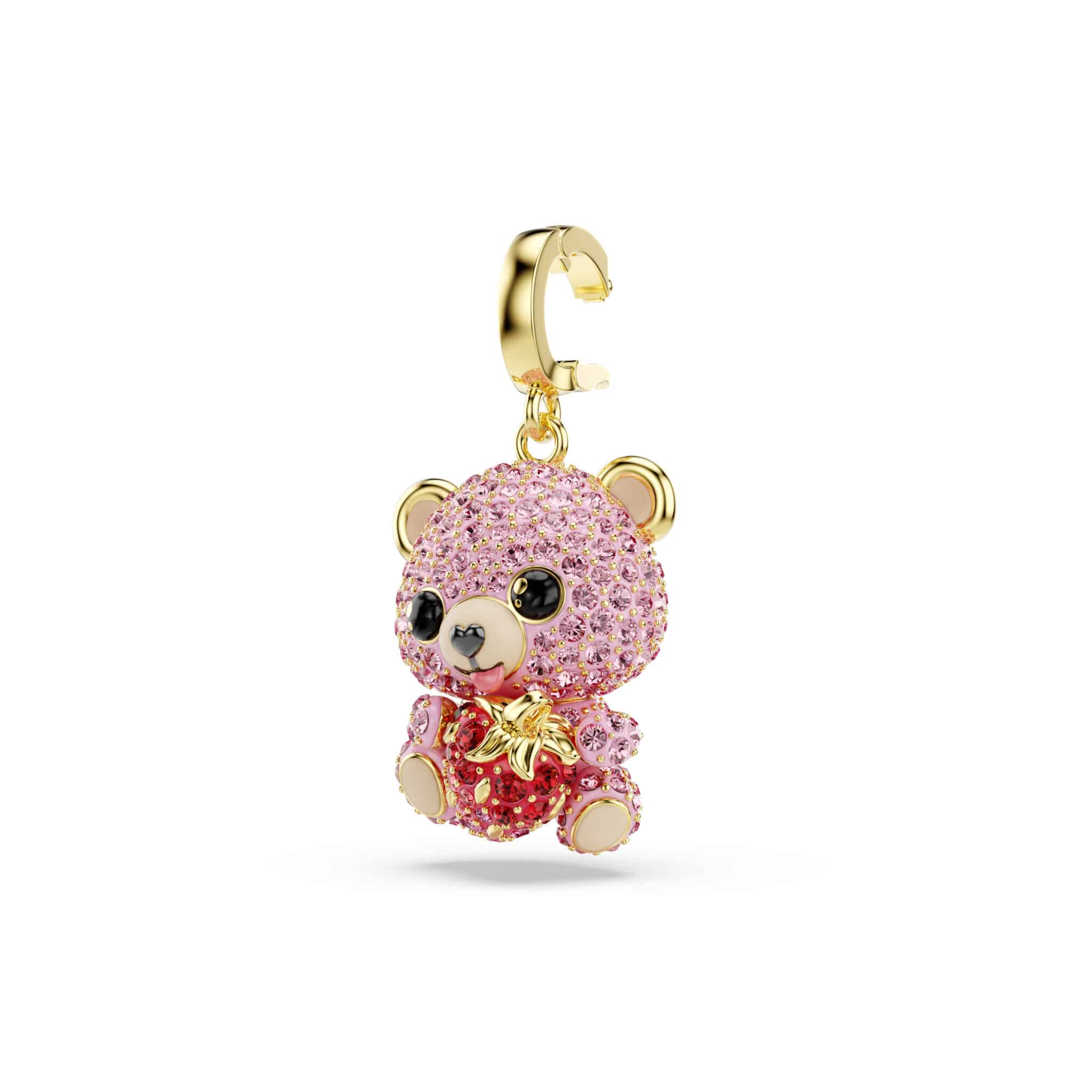 Swarovski Idyllia charm with sparkling crystal details and intricate silver-tone design, perfect for jewelry embellishments.