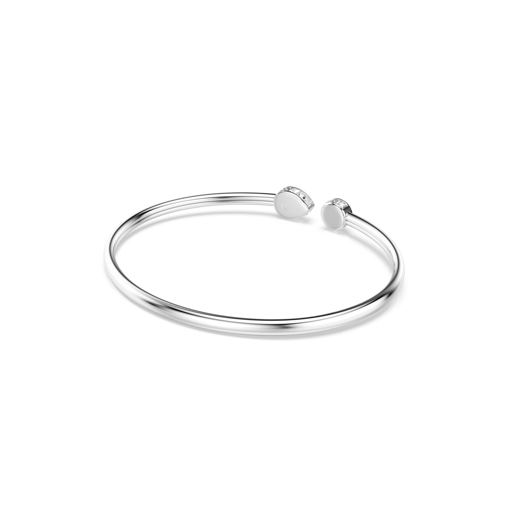 Swarovski Chroma Bangle featuring sparkling crystal accents and sleek metal design on a plain background
