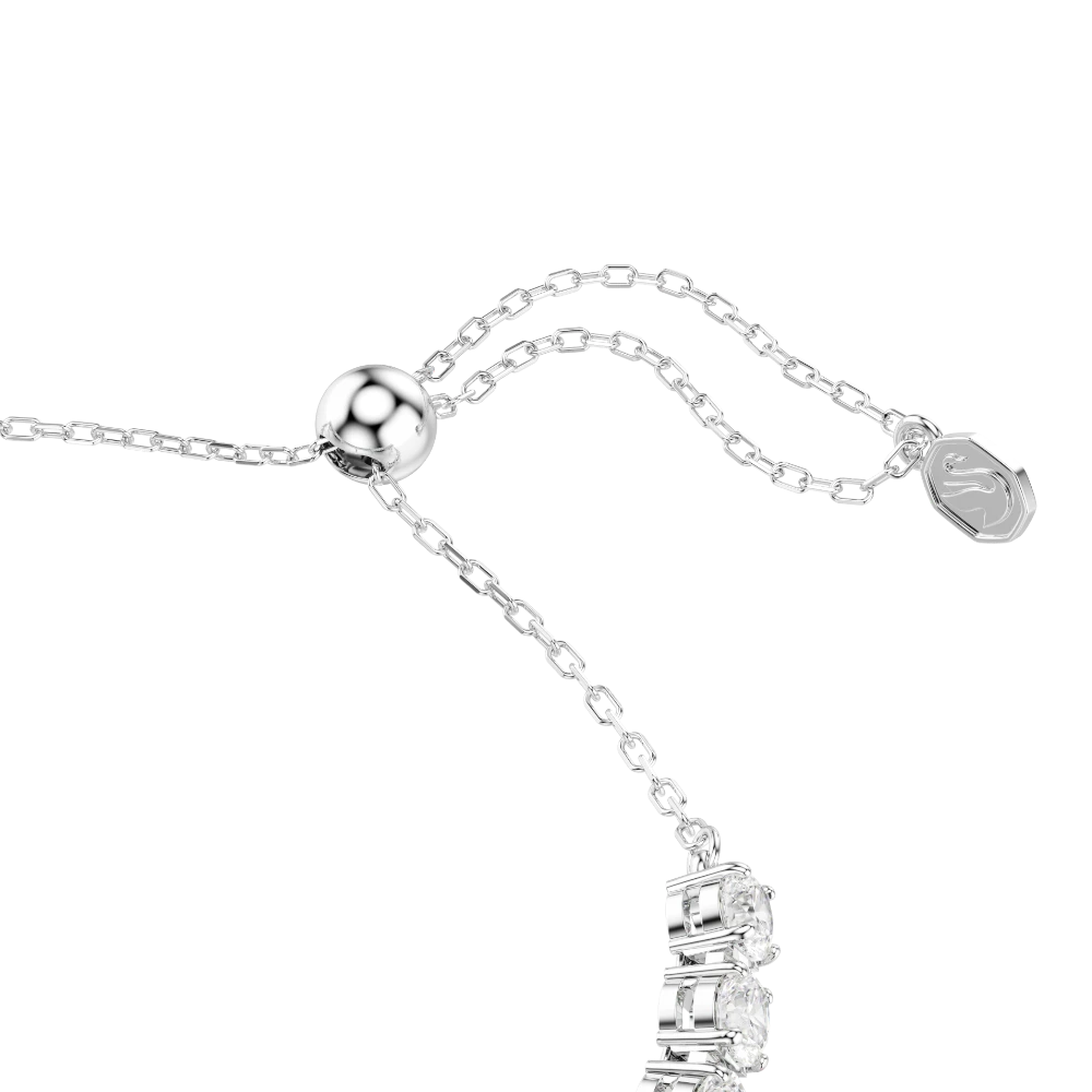 Swarovski Ariana Grande x tennis bracelet with mixed-cut multicolored crystals and rhodium plating, elegant jewelry accessory