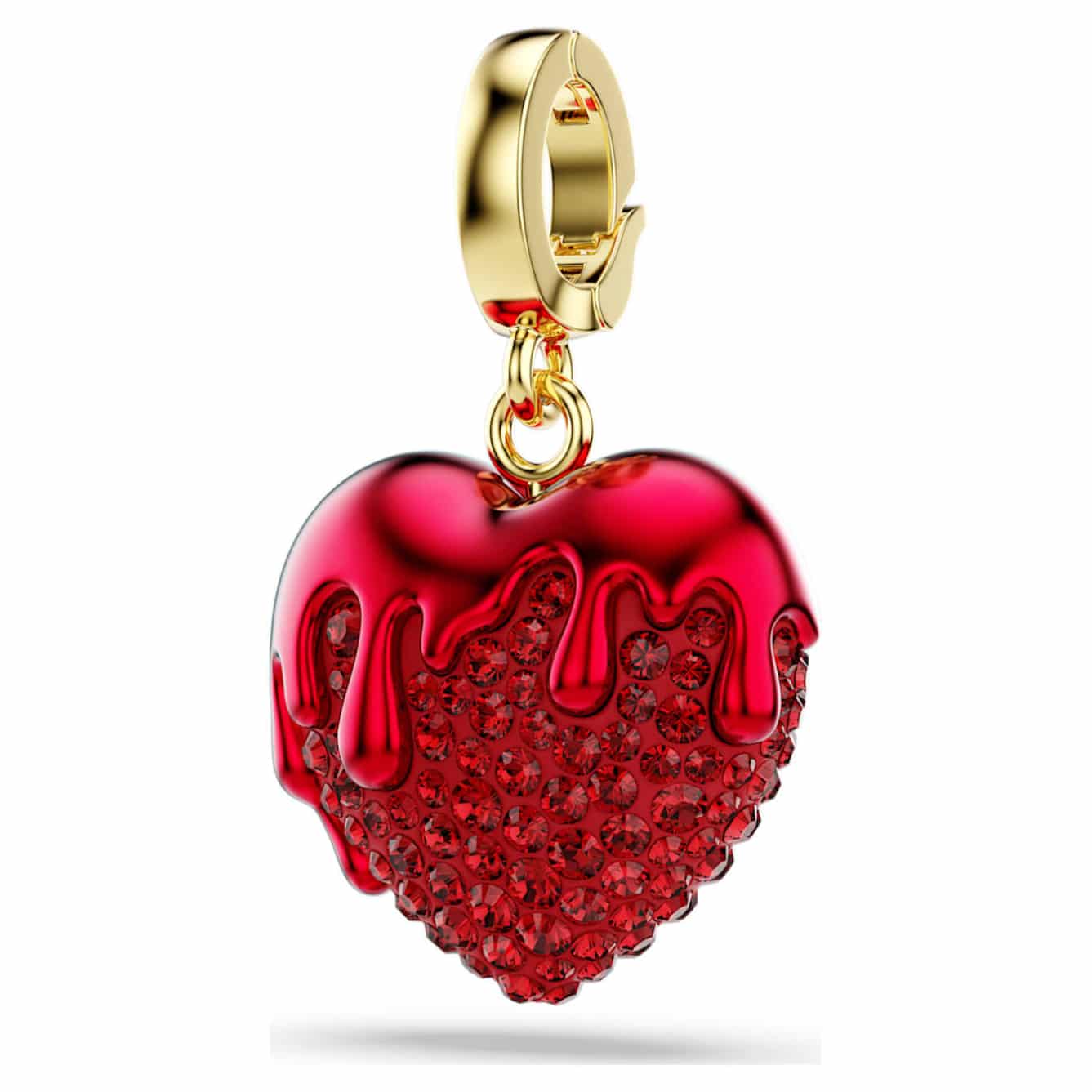 Swarovski Idyllia charm with sparkling crystal details on a silver-toned metal setting.