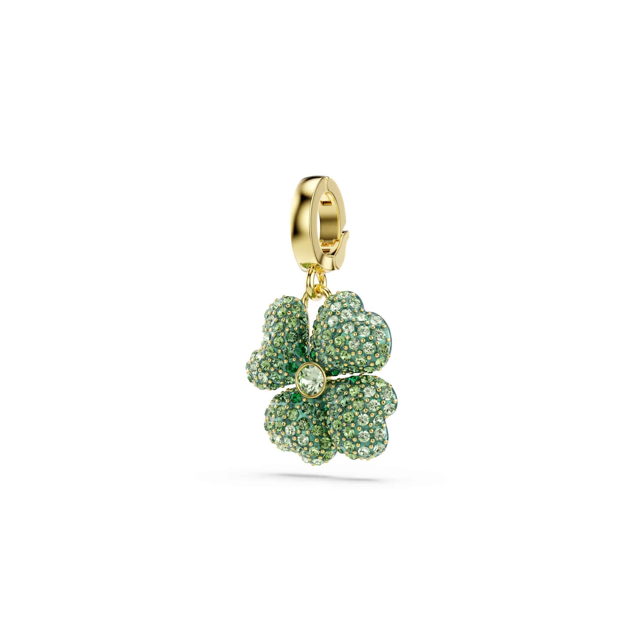 Swarovski Idyllia charm featuring sparkling crystal details with intricate silver-tone metal design.