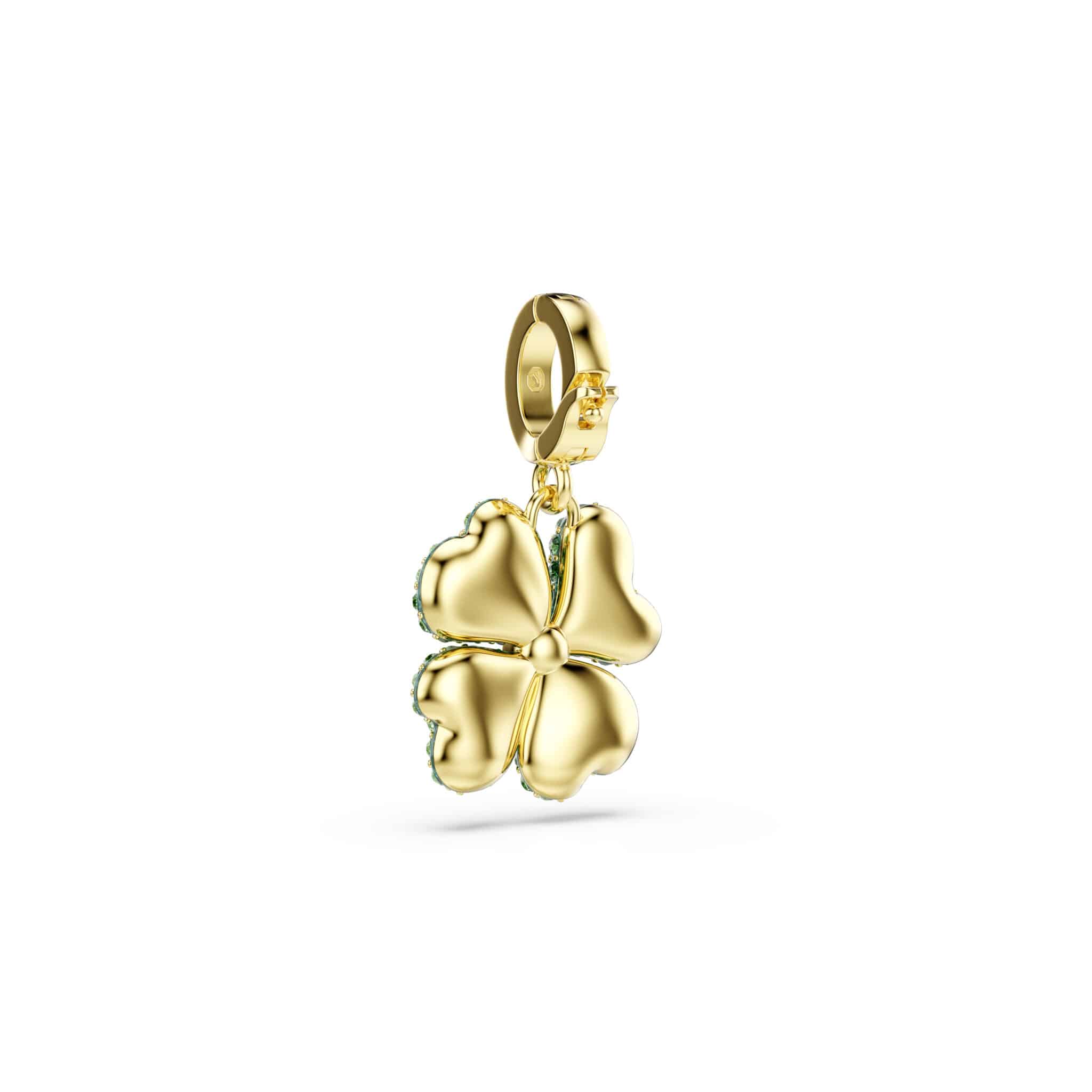 Swarovski Idyllia charm with sparkling crystal details and intricate silver design, perfect for jewelry or charm bracelets.