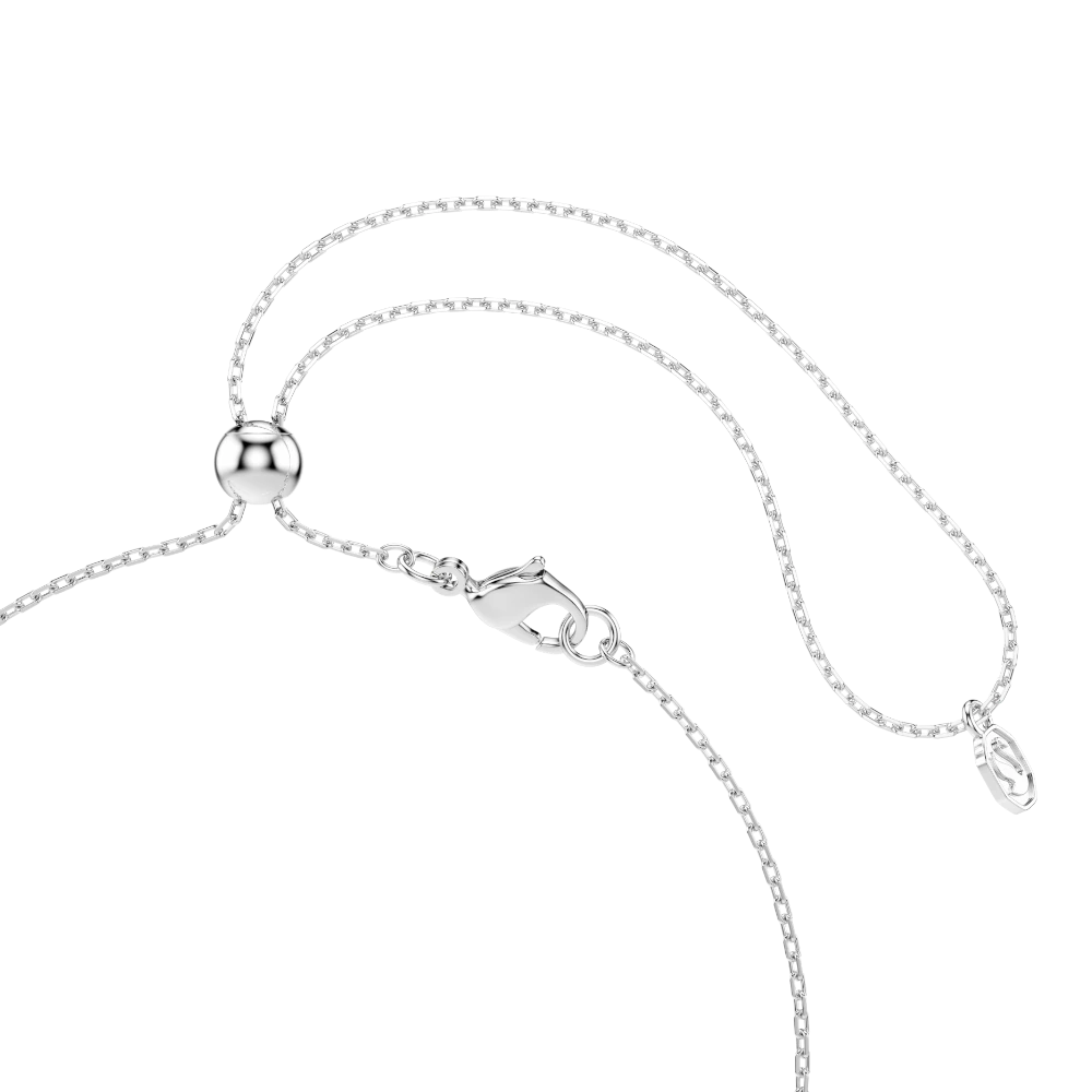 Swarovski Ariana Grande Y necklace with multicolored dragonfly pendant, mixed cuts, rhodium plated jewelry piece.