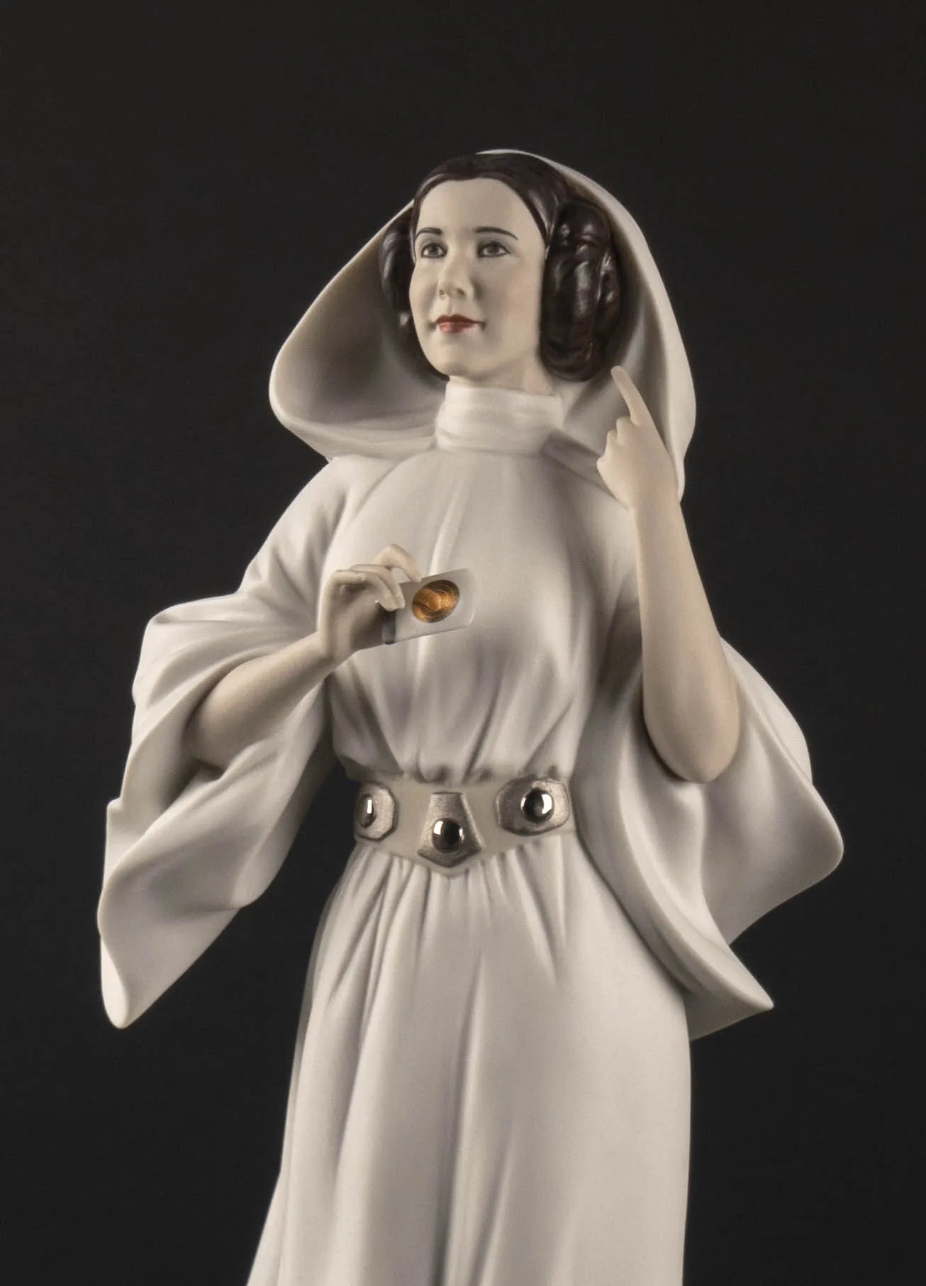 Lladro Princess Leia™'s New Hope sculpture featuring a detailed, elegant porcelain figure of Princess Leia in a classic pose.