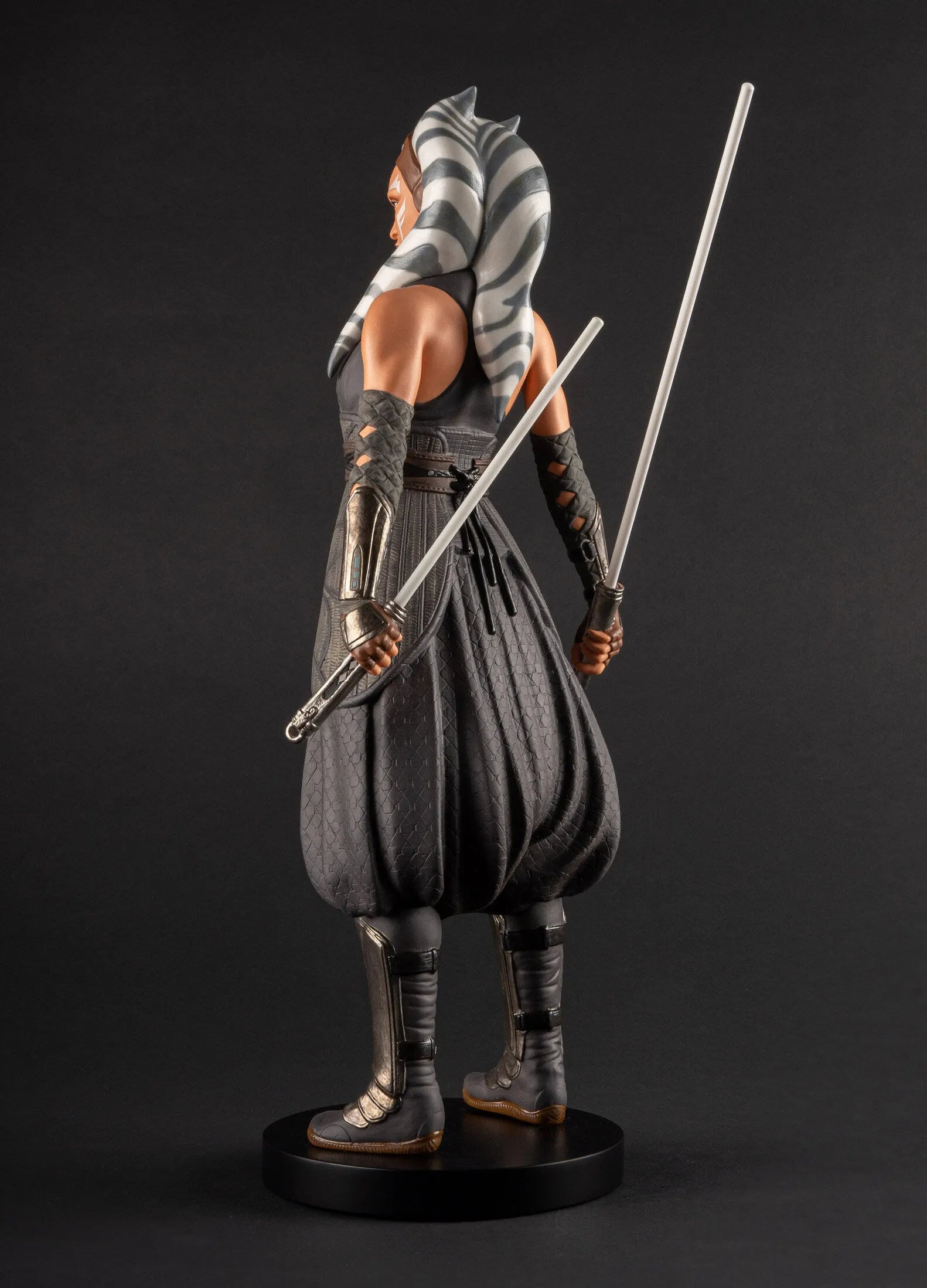 Lladro Ahsoka Tano™ sculpture limited edition, detailed ceramic figure of the Star Wars character with vibrant colors and intricate design.