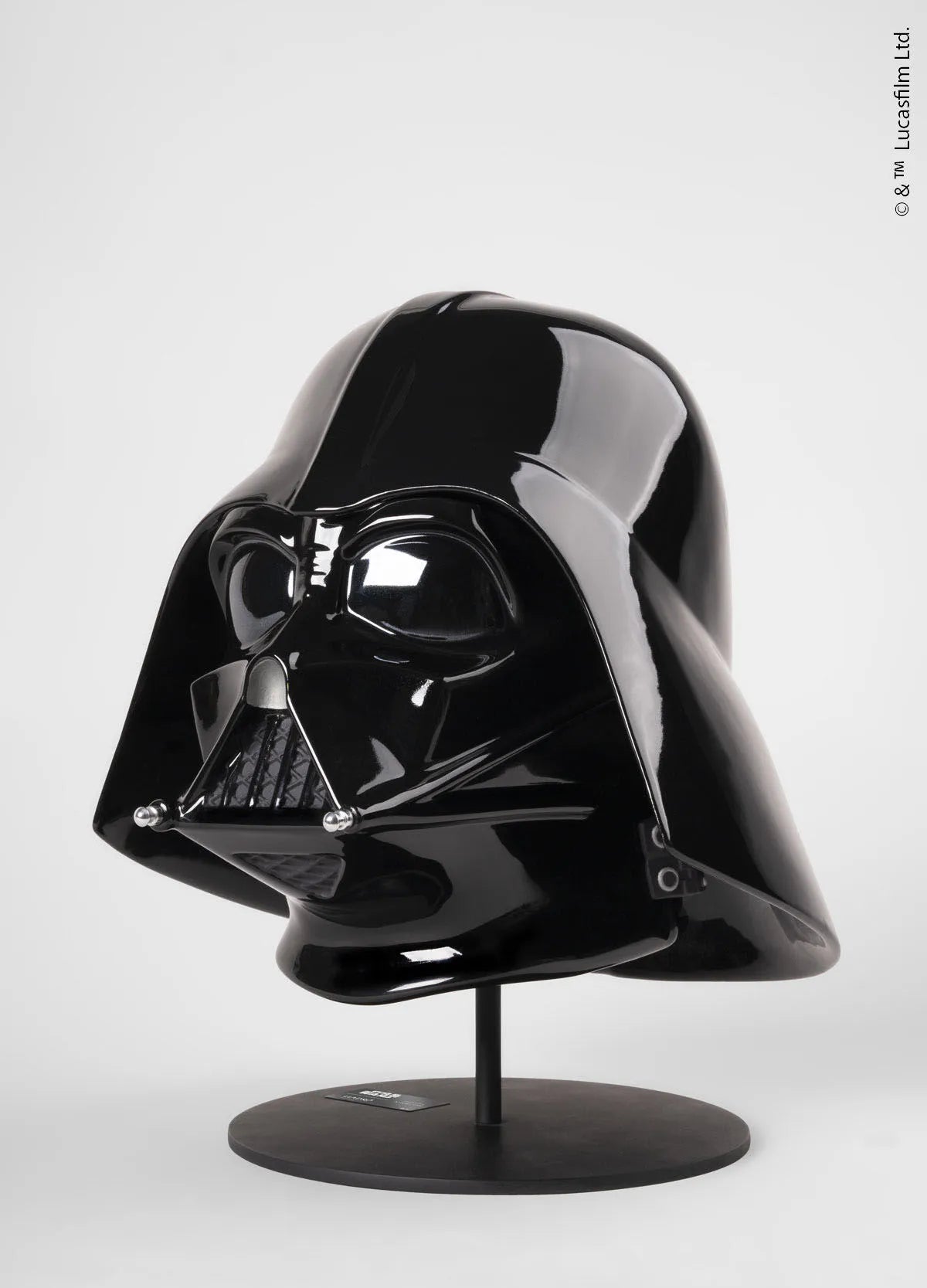 Lladro Darth Vader™ Helmet Sculpture, limited edition collectible art piece with detailed craftsmanship and iconic Star Wars design.